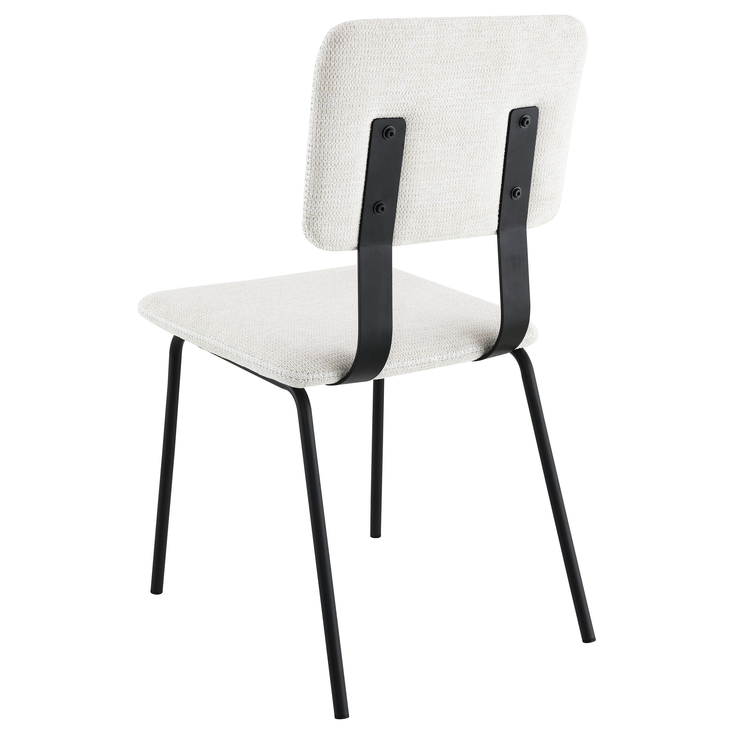 Calla Fabric Upholstered Dining Side Chair White (Set of 2) — view 7