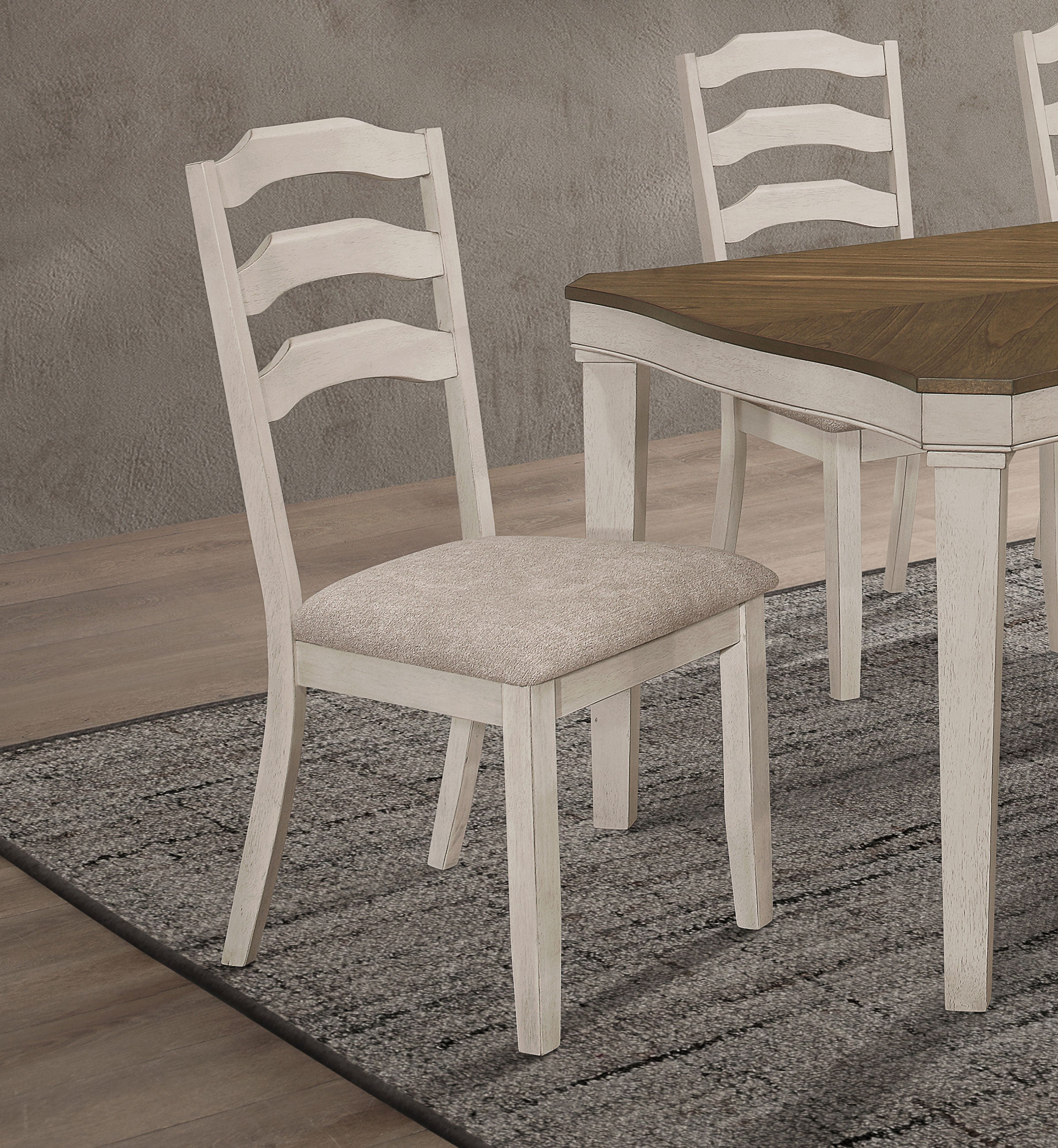 Ronnie Wood Dining Side Chair Rustic Cream (Set of 2) — view 2