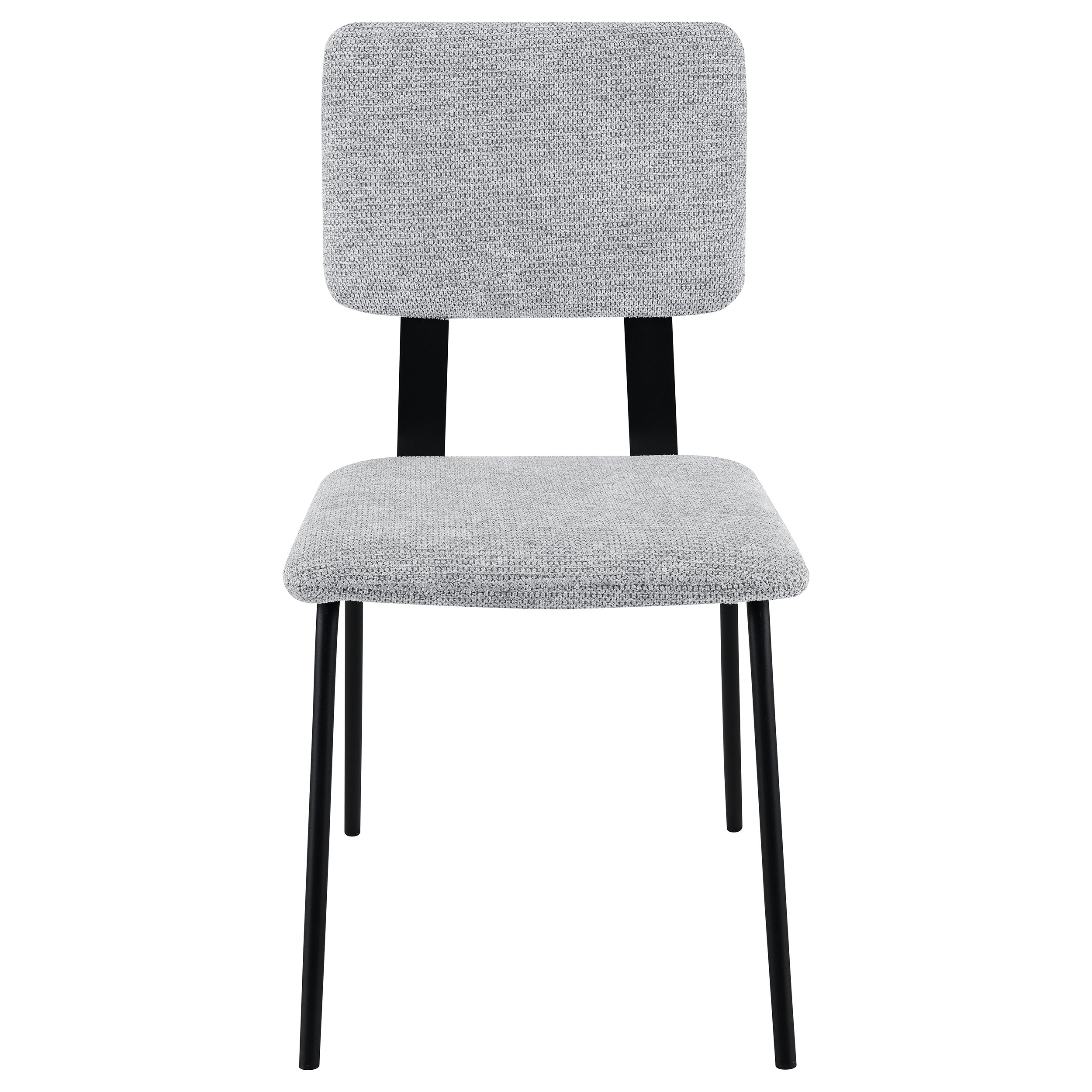Calla Fabric Upholstered Dining Side Chair Grey (Set of 2) — view 4