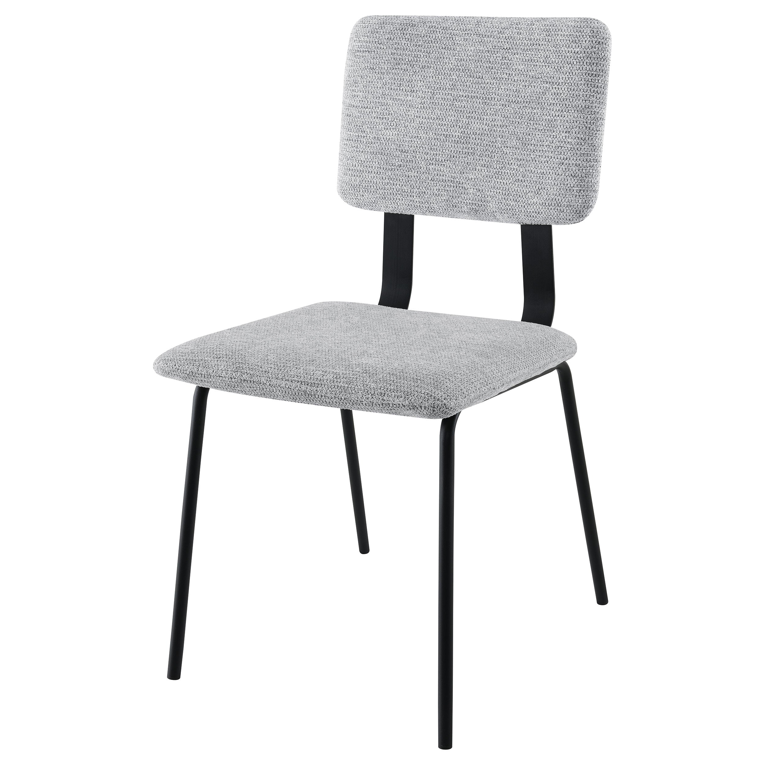 Calla Fabric Upholstered Dining Side Chair Grey (Set of 2) — view 5