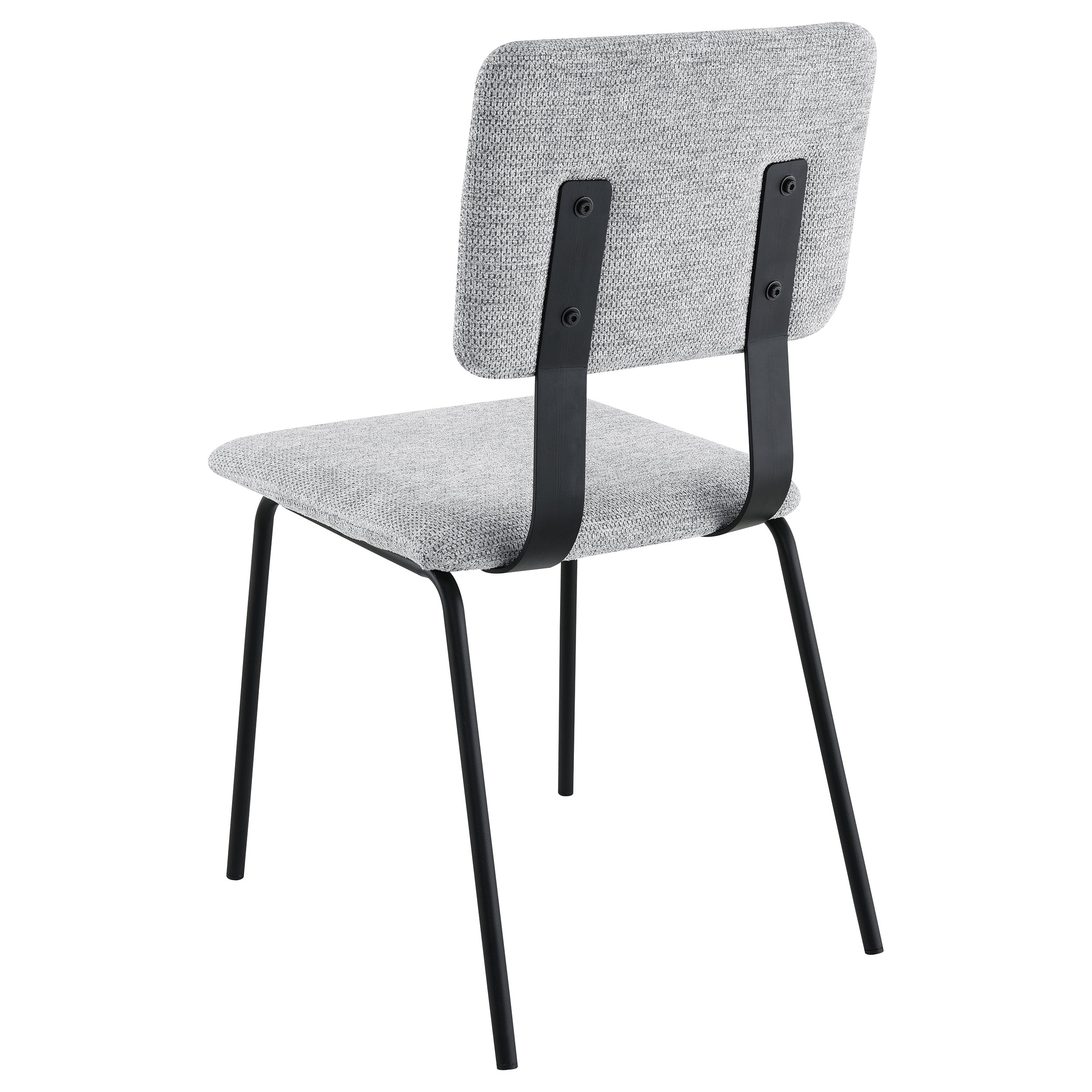 Calla Fabric Upholstered Dining Side Chair Grey (Set of 2) — view 7