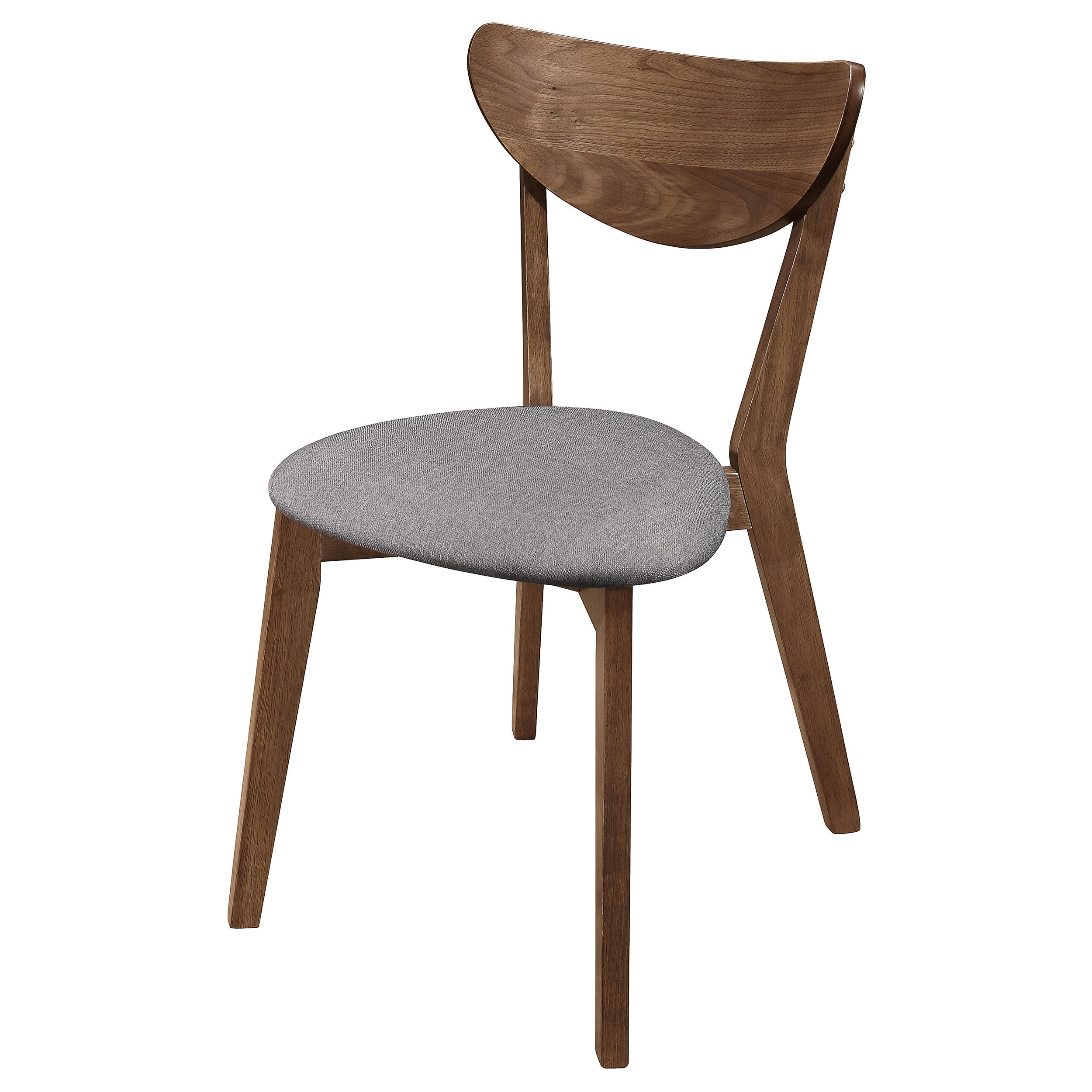 Alfredo Dining Side Chair Grey and Natural Walnut (Set of 2) — view 5