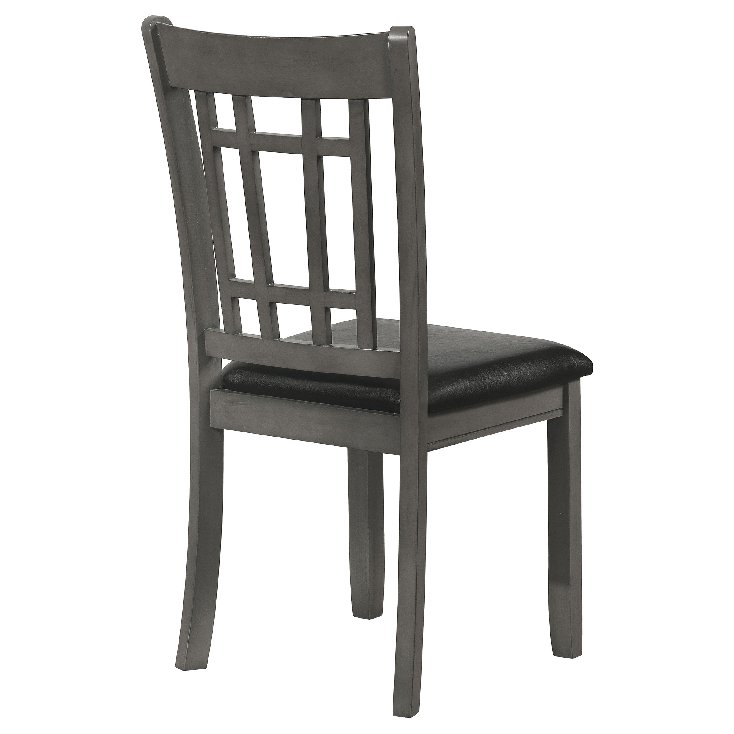 Lavon Wood Dining Side Chair Black and Medium Grey (Set of 2) — view 8