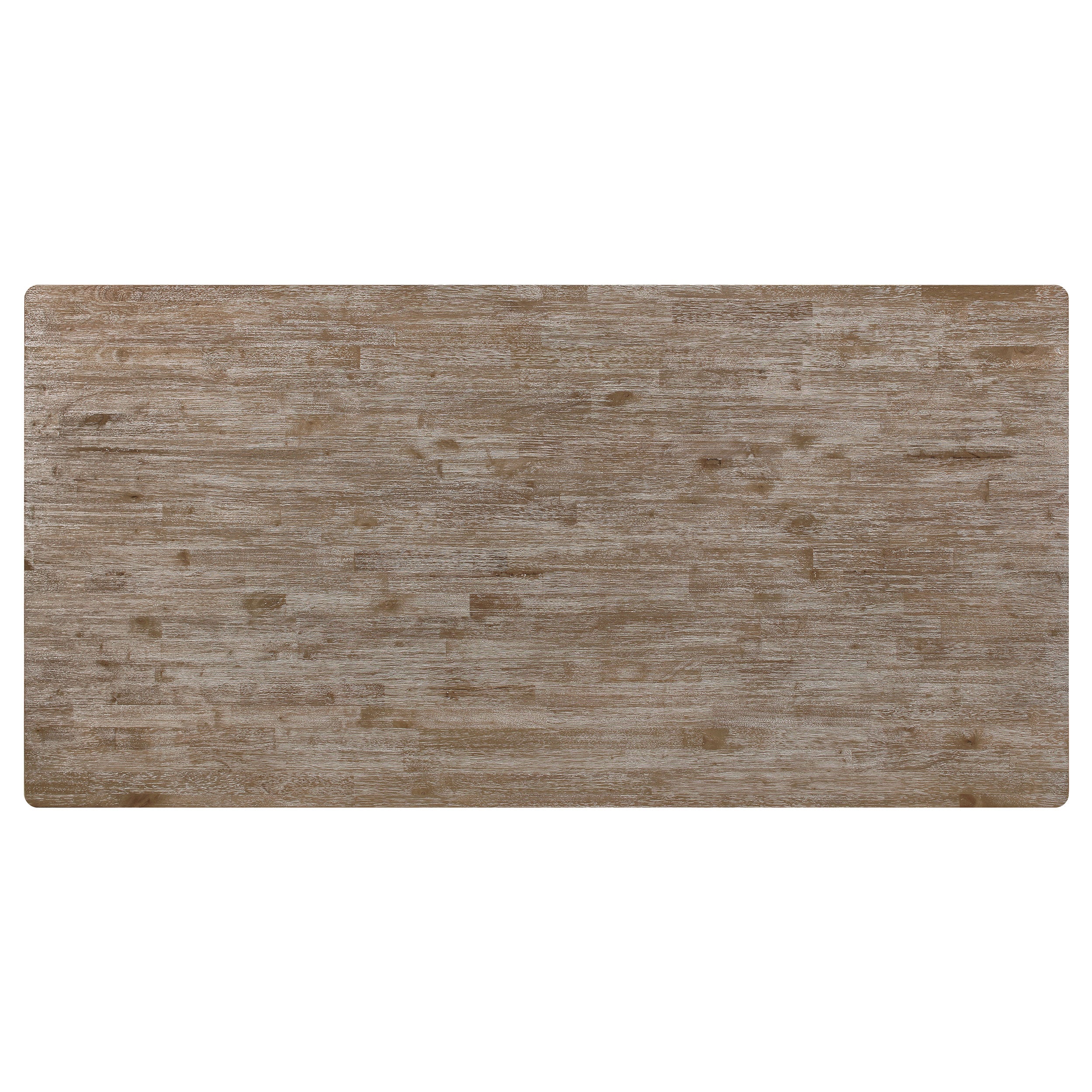 Bridget Rectangular 79-inch Dining Table Brown Brushed — view 5