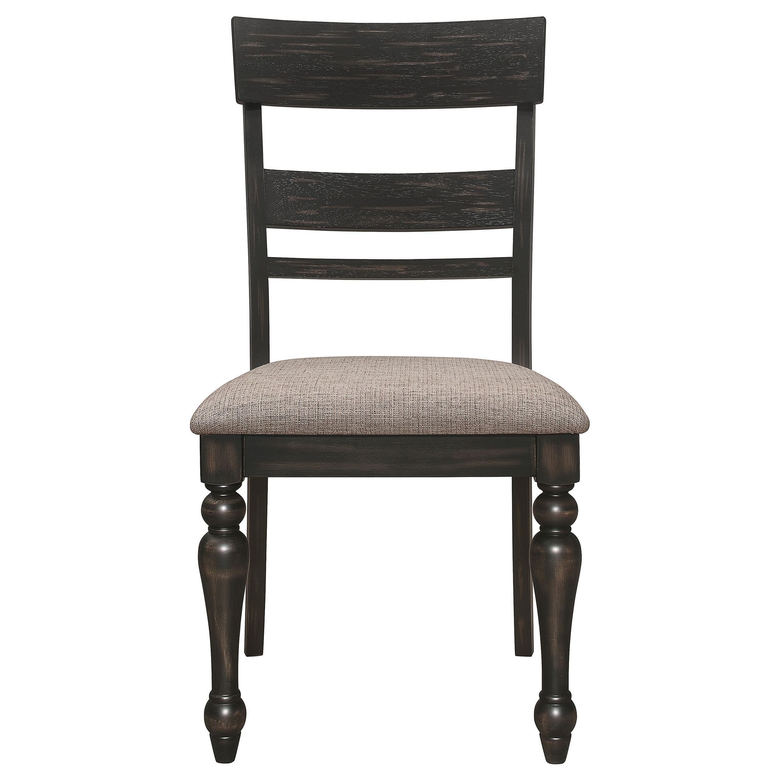 Bridget Wood Dining Side Chair Charcoal (Set of 2) — view 4