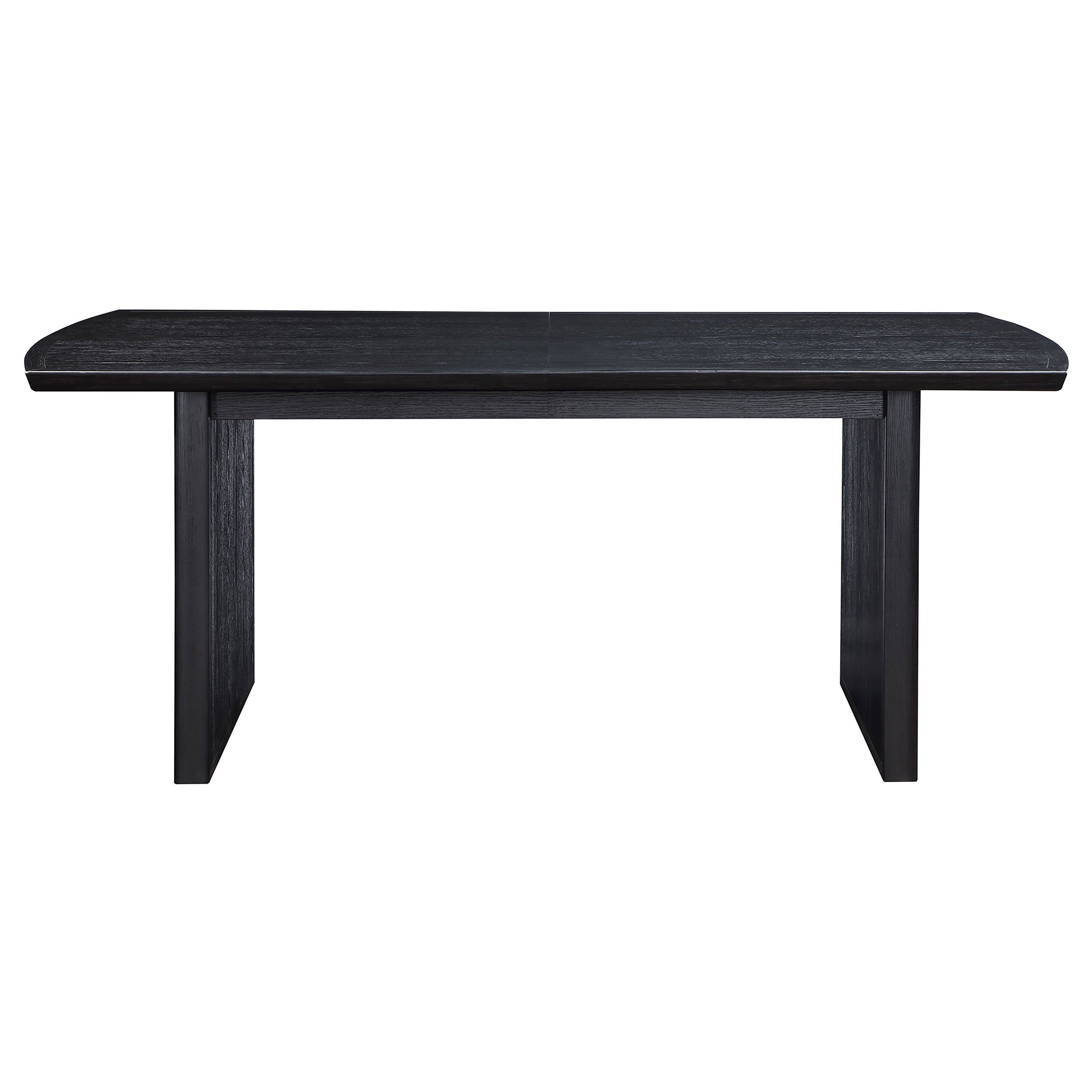 Brookmead 100-inch Extension Leaf Dining Table Black — view 6