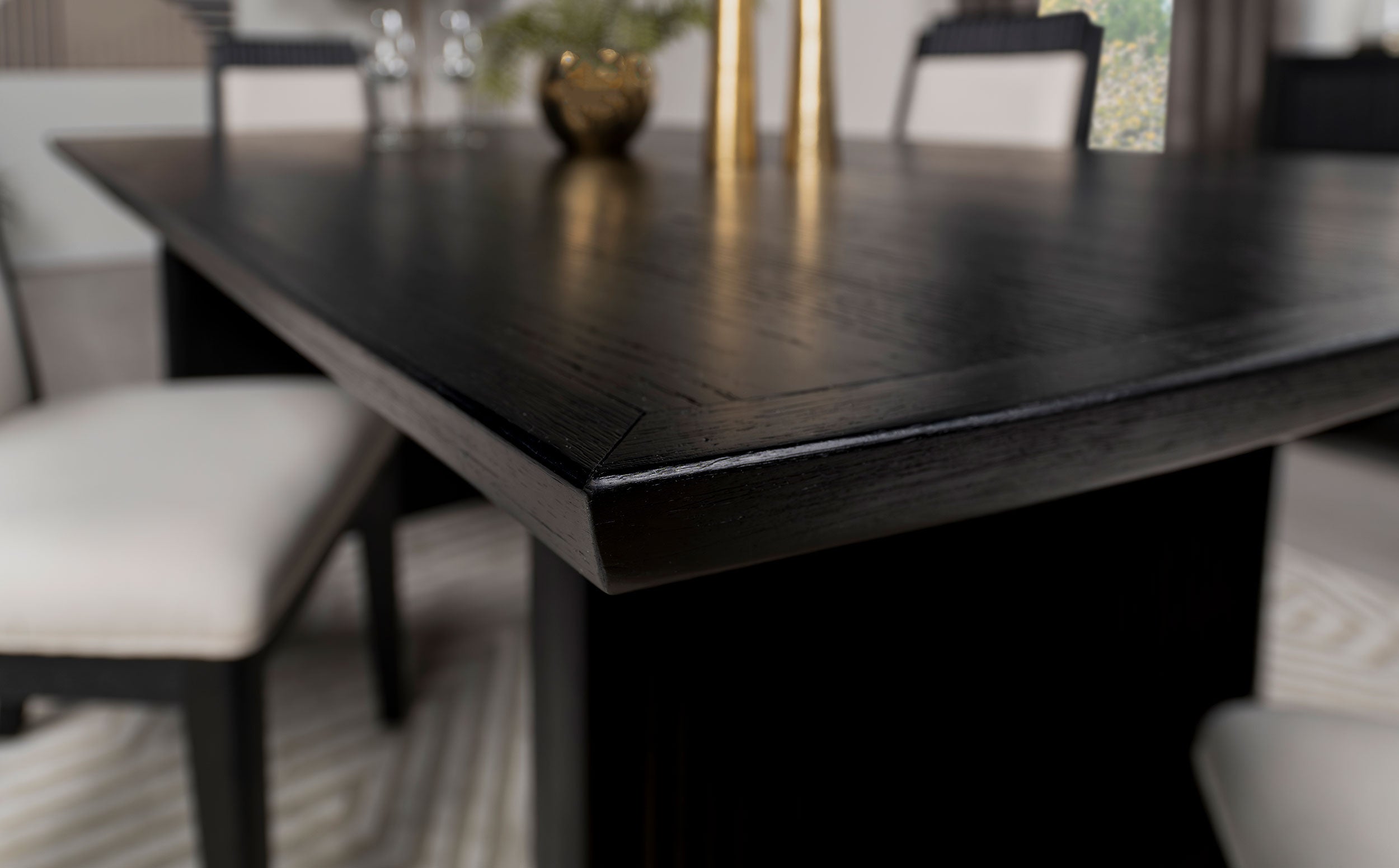 Brookmead 100-inch Extension Leaf Dining Table Black — view 10