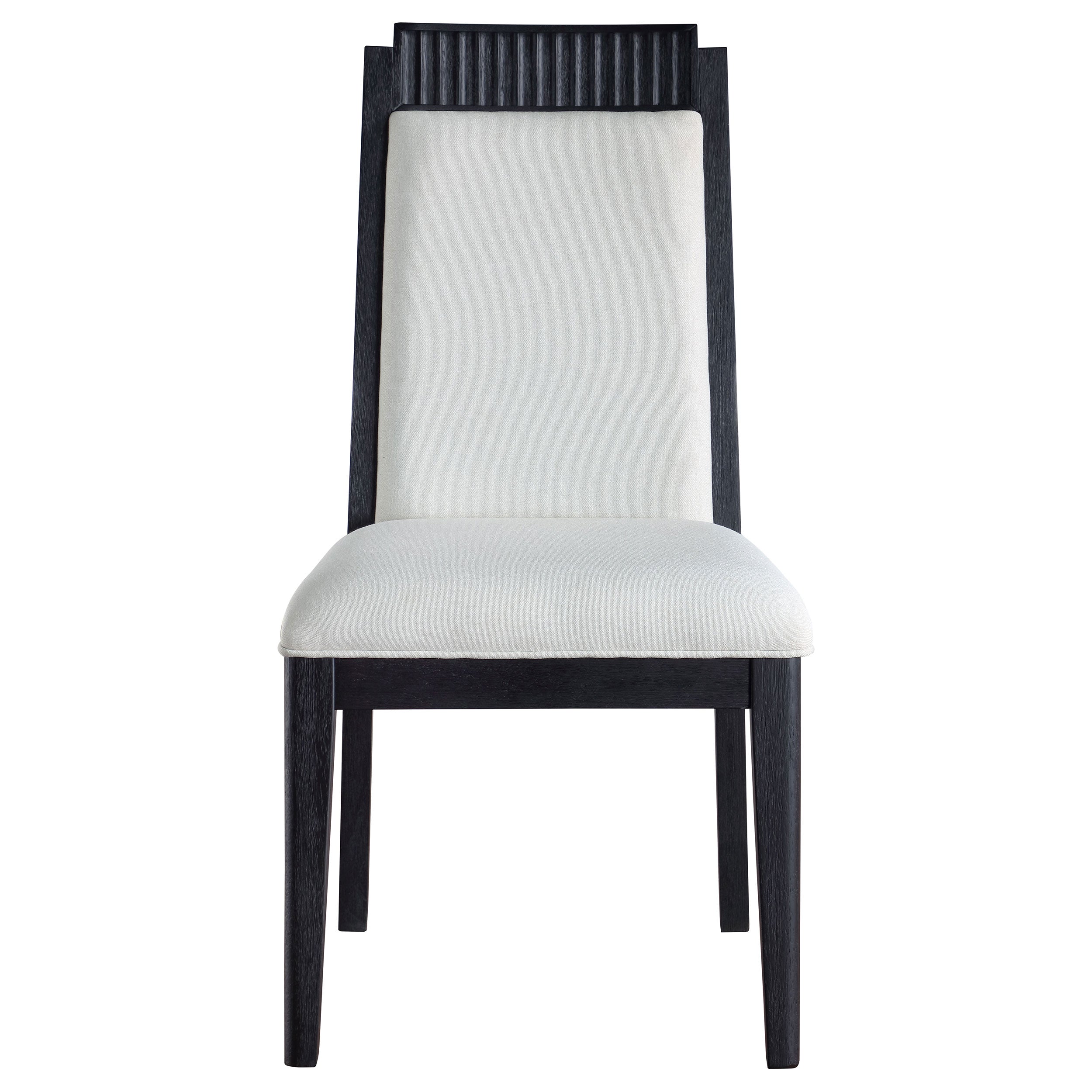 Brookmead Wood Dining Side Chair Ivory and Black (Set of 2) — view 4
