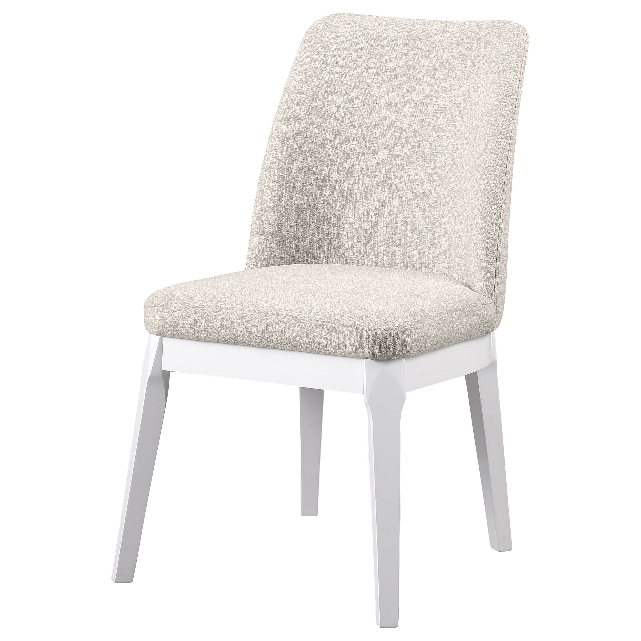 Carissa Upholstered Dining Side Chair Beige (Set of 2) — view 5
