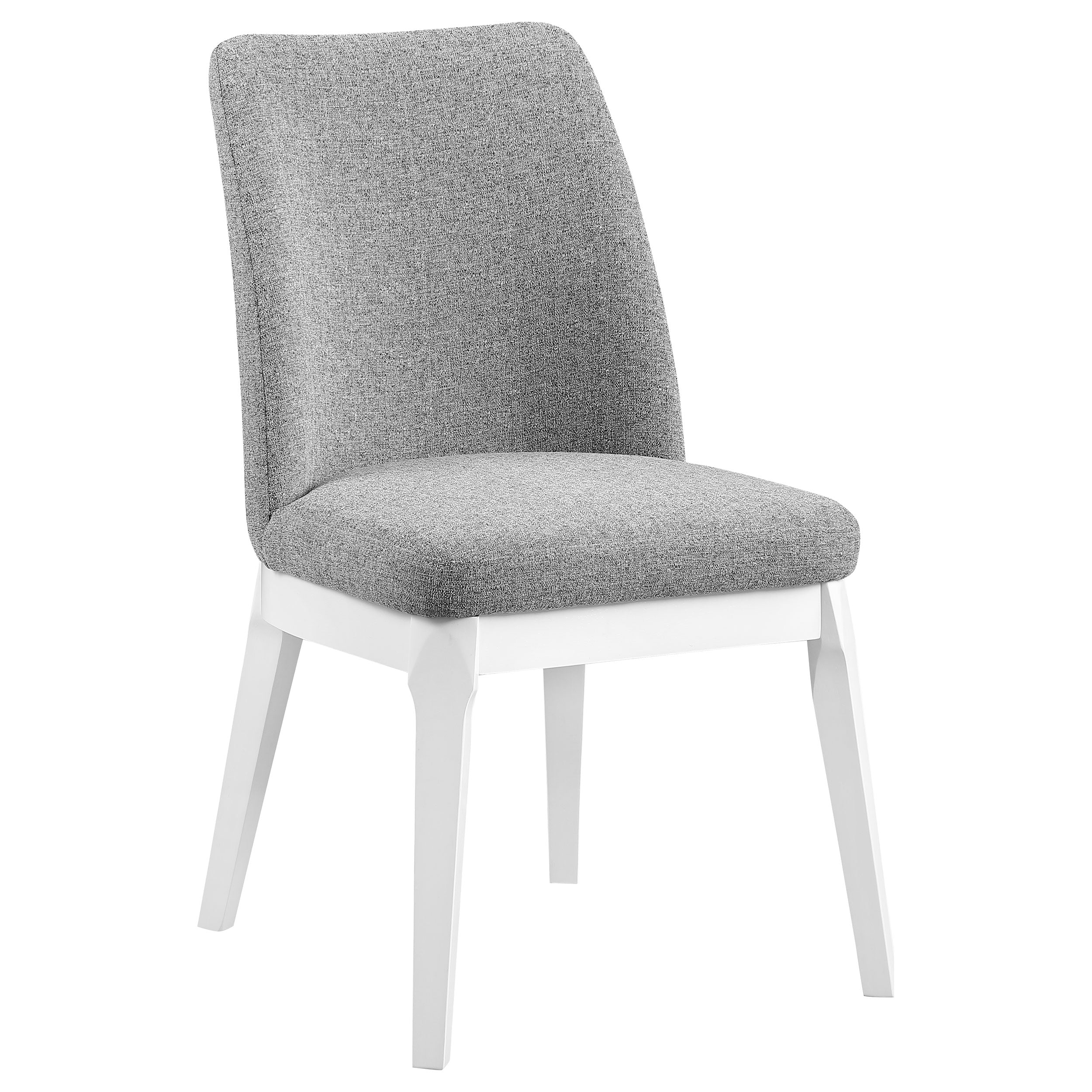 Carissa Upholstered Dining Side Chair Light Grey (Set of 2) — view 3