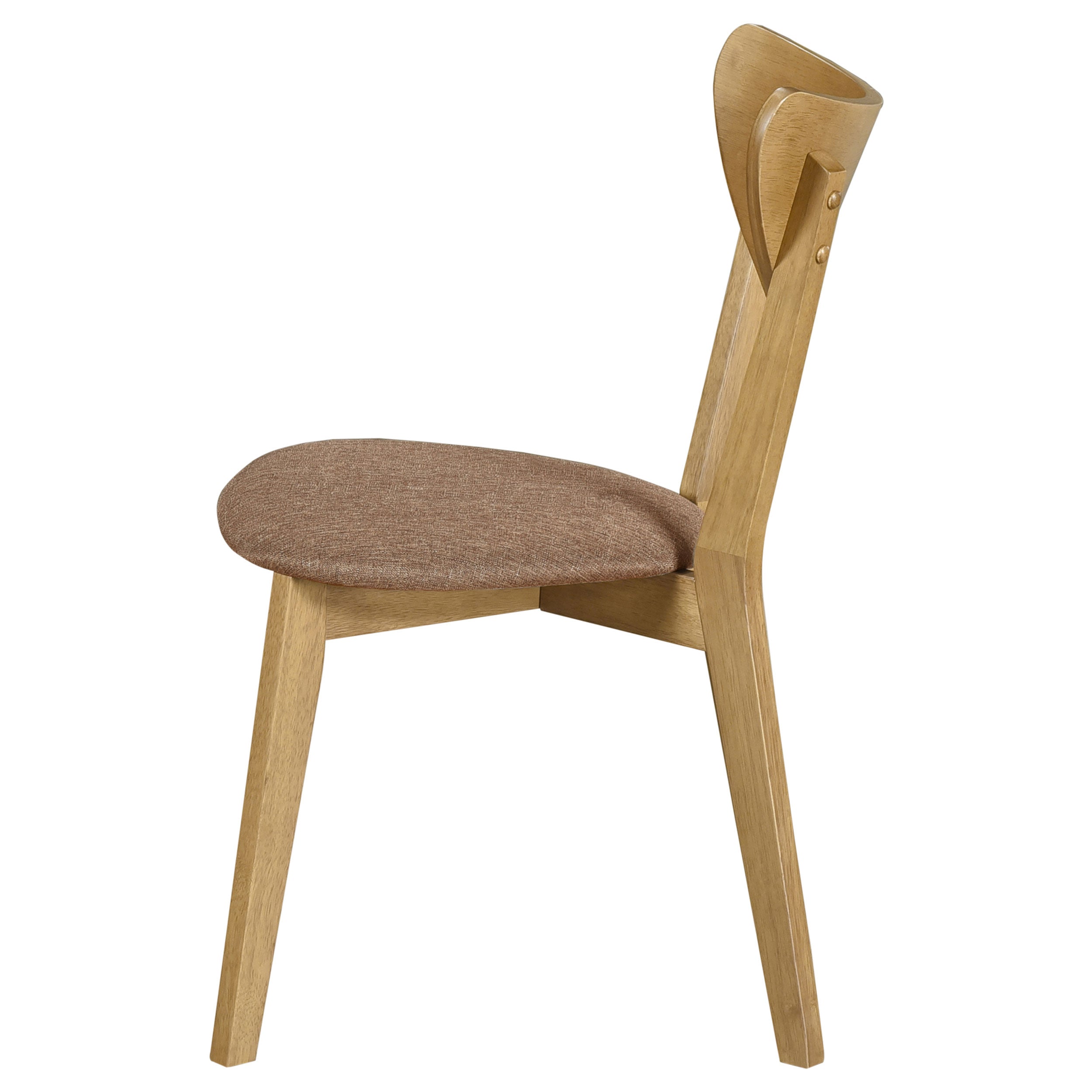 Elowen Wood Dining Side Chair Light Walnut (Set of 2) — view 6