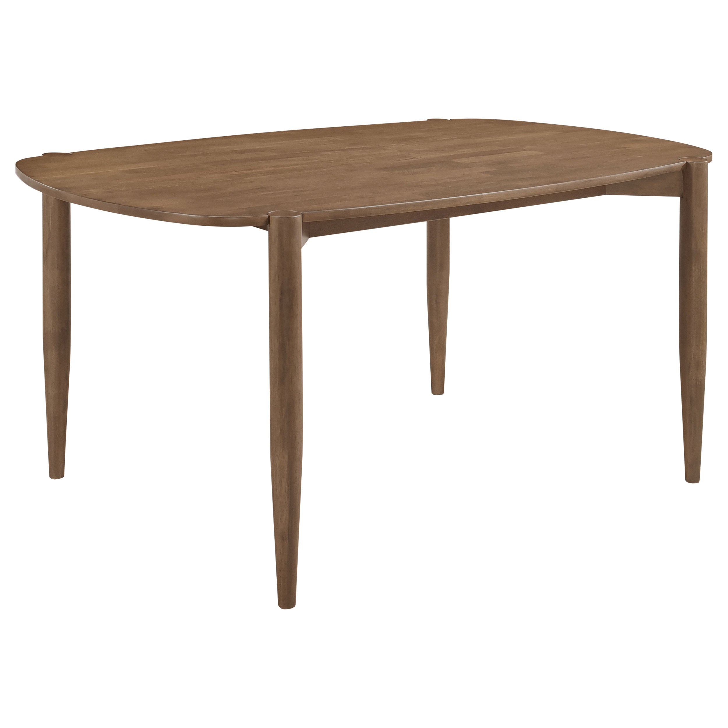 Dortch Oval 63-inch Solid Wood Dining Table Walnut — view 1