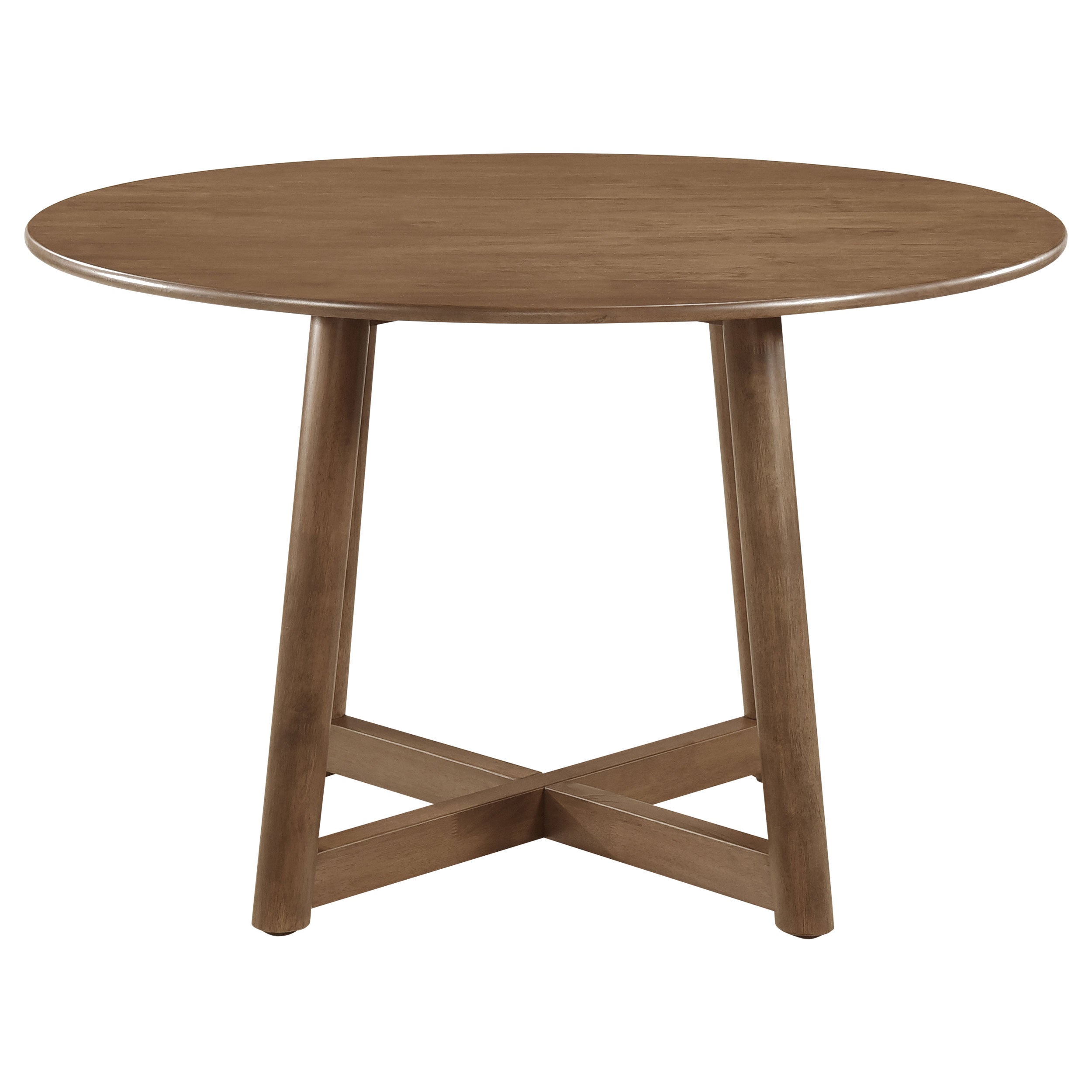 Dinah 5-piece Round Solid Wood Dining Set Walnut — view 4
