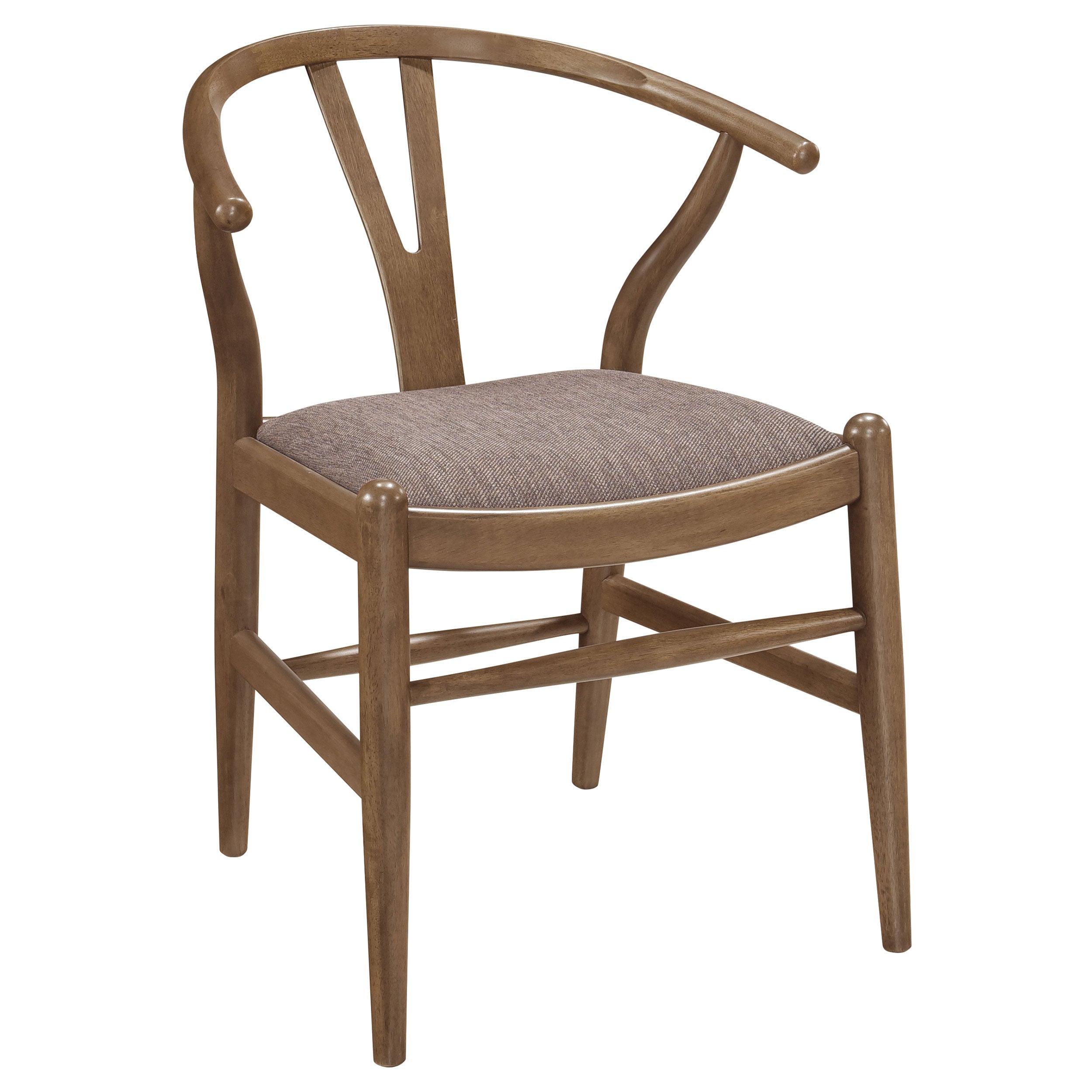 Dinah Wood Wishbone Dining Side Chair Walnut (Set of 2) — view 3
