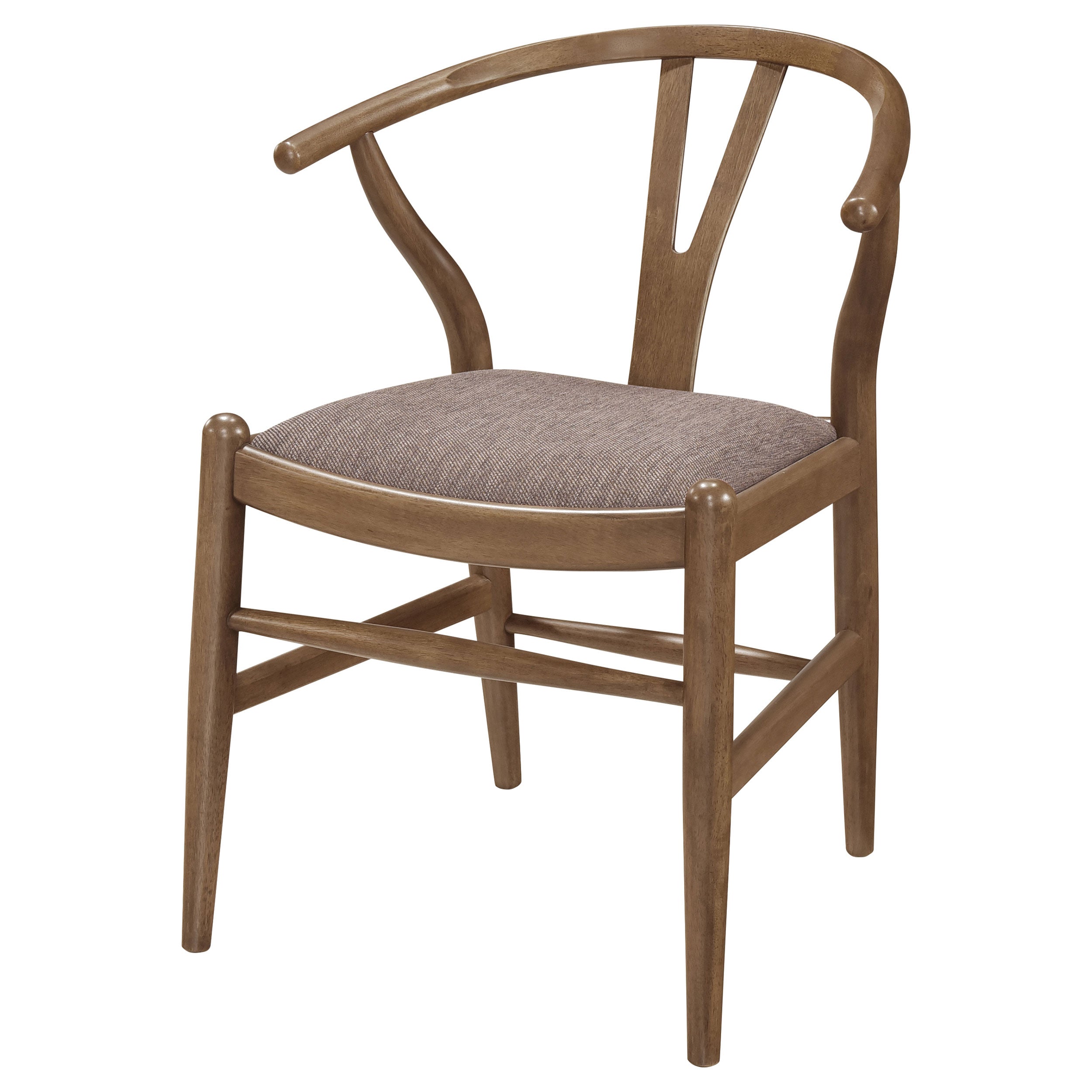 Dinah Wood Wishbone Dining Side Chair Walnut (Set of 2) — view 5