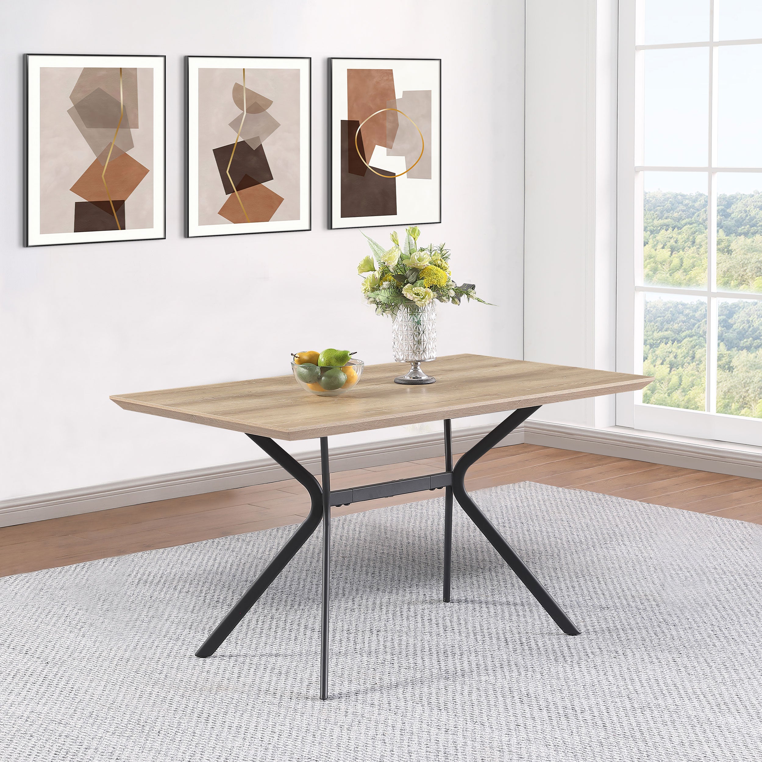 Edgecreek 53-inch Composite Wood Dining Table Light Brown — view 2