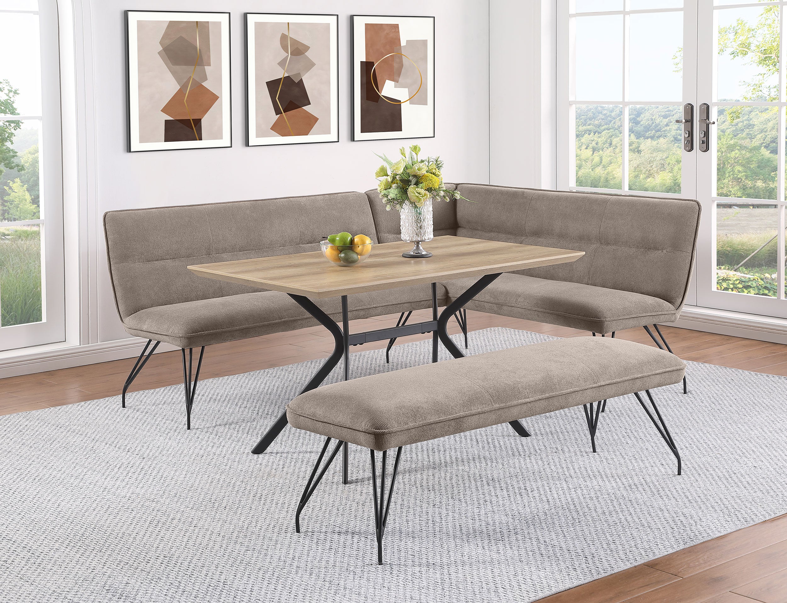 Edgecreek 53-inch Composite Wood Dining Table Light Brown — view 9