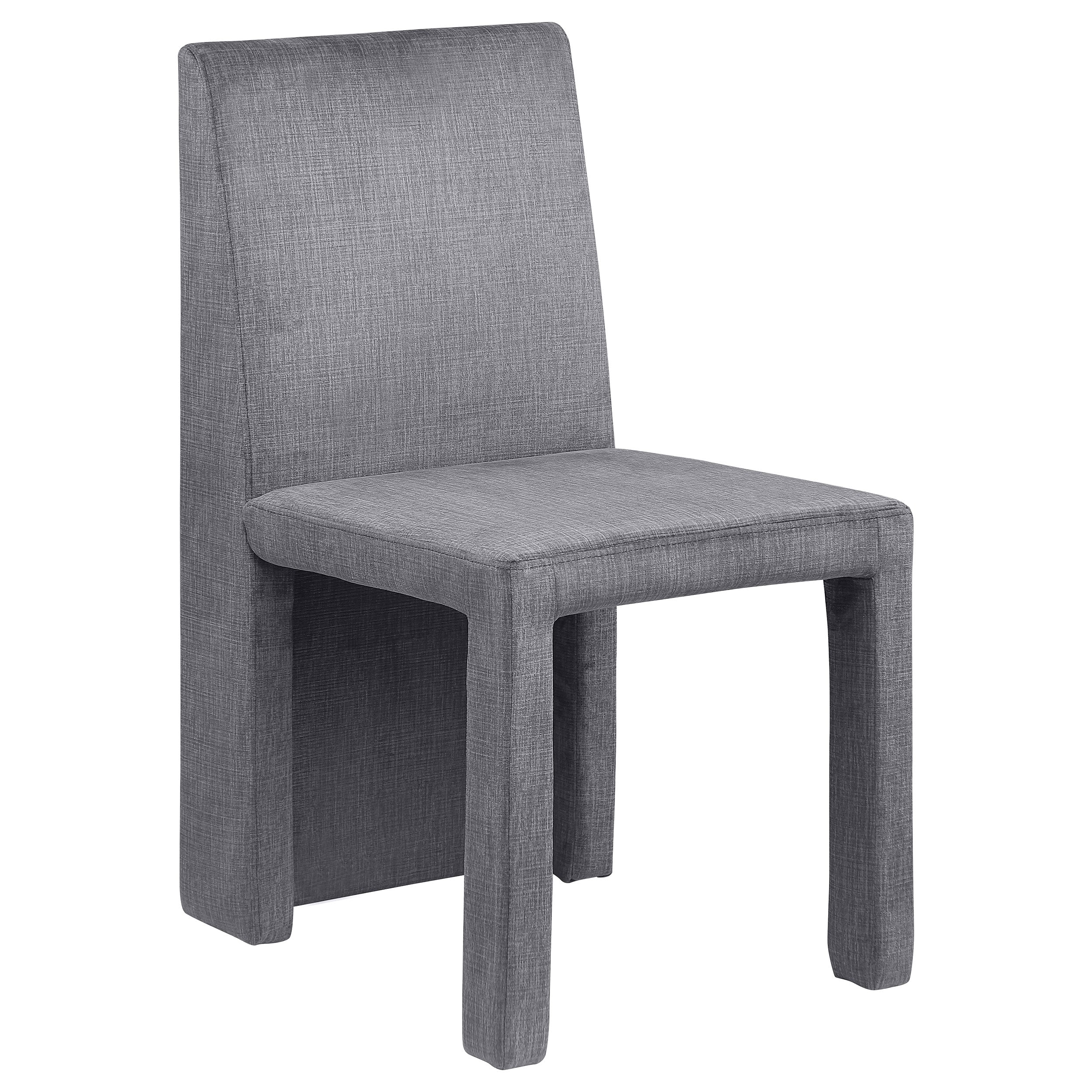 Tordera Velvet Upholstered Dining Side Chair Grey (Set of 2) — view 3