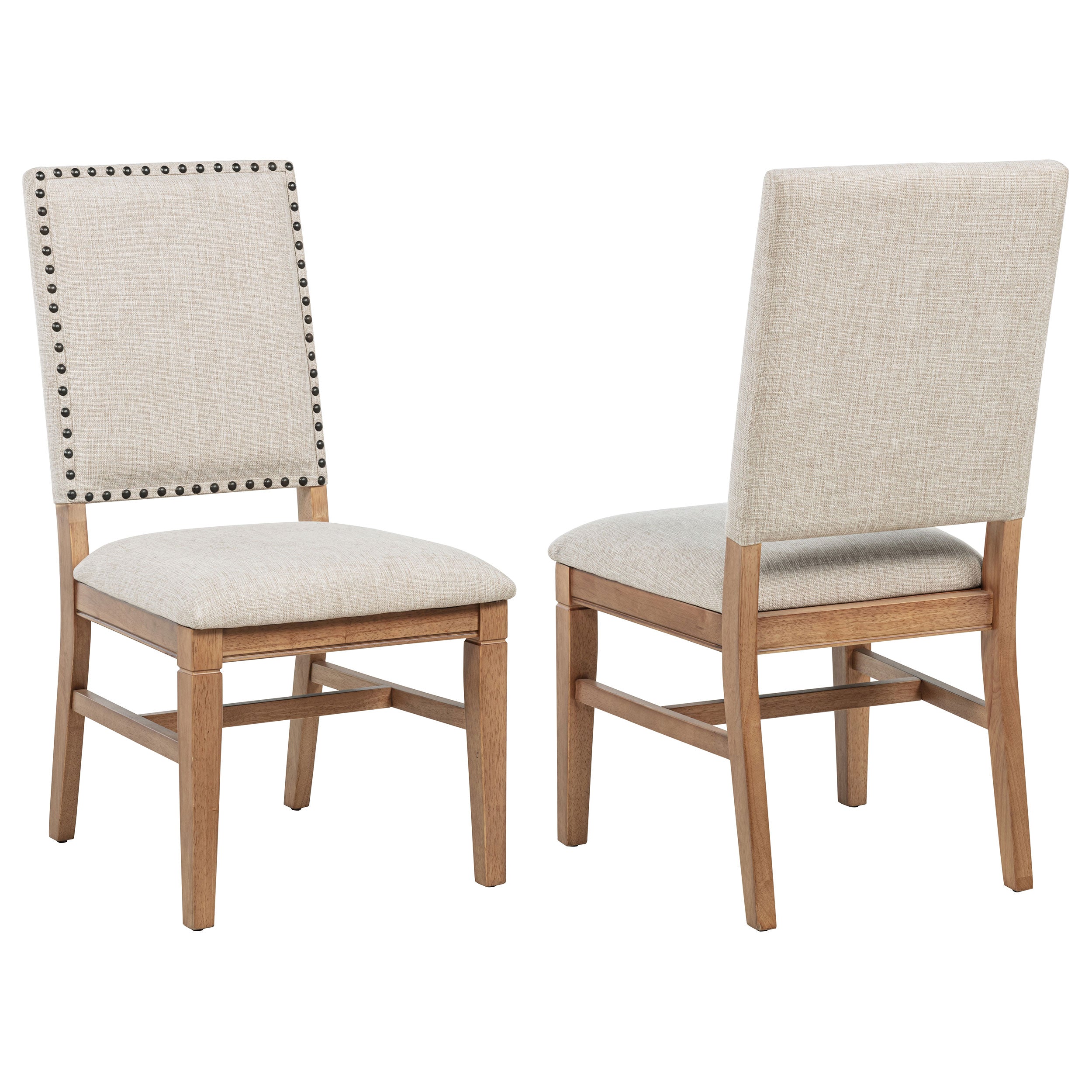 Middleton Upholstered Dining Side Chair Beige (Set of 2) — view 1