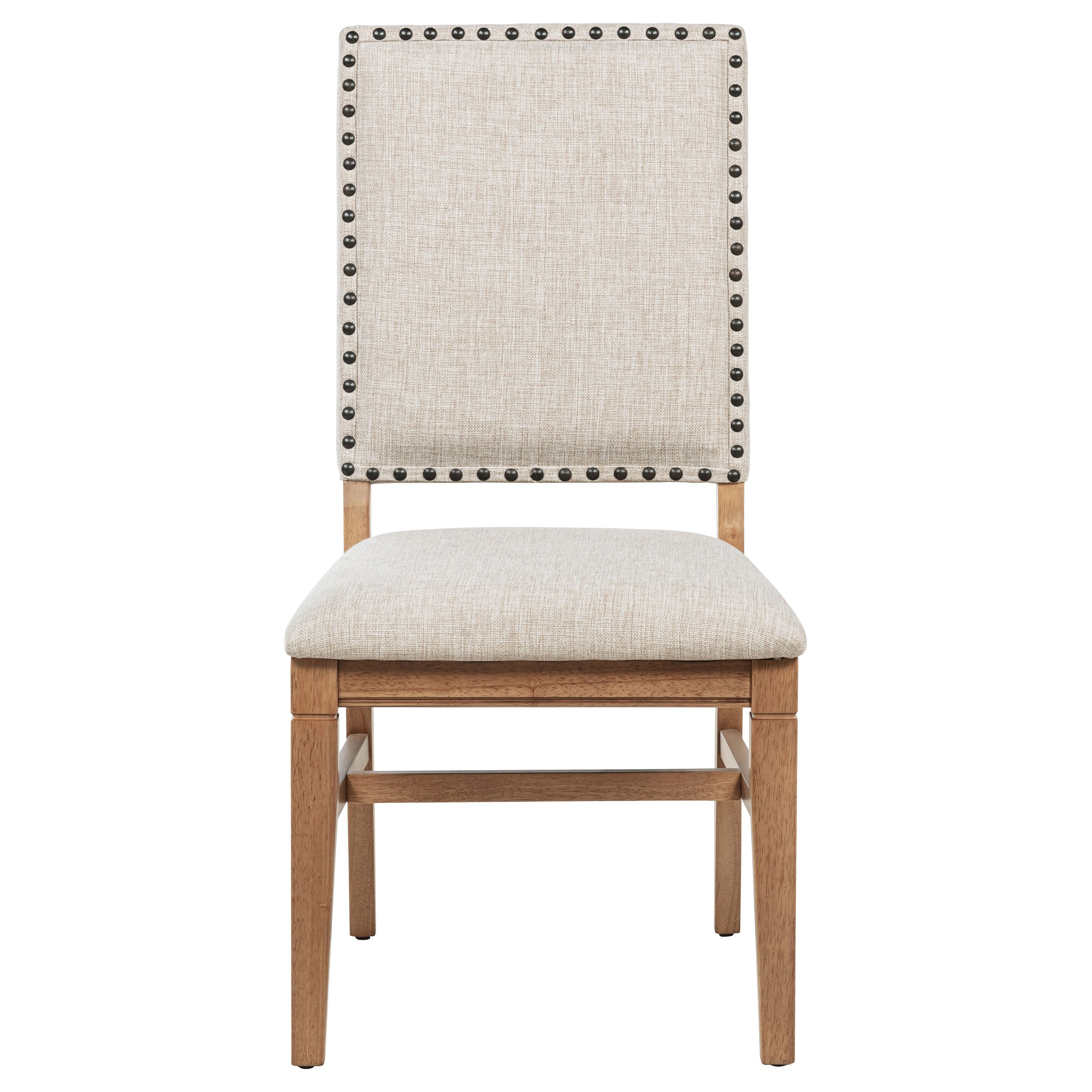 Middleton Upholstered Dining Side Chair Beige (Set of 2) — view 4