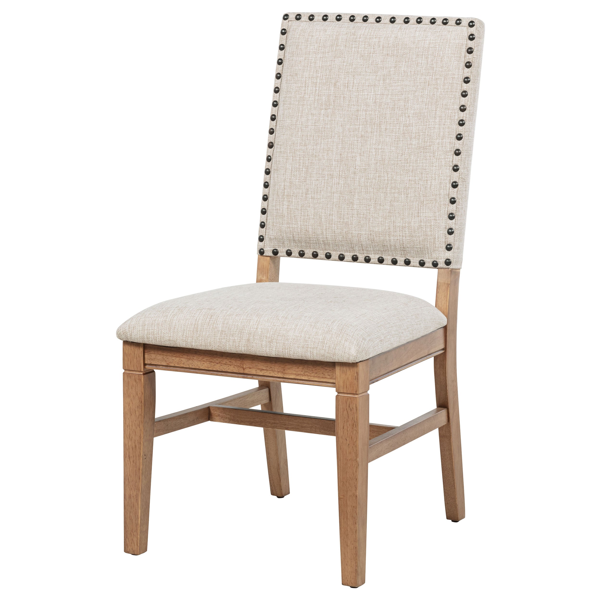 Middleton Upholstered Dining Side Chair Beige (Set of 2) — view 5