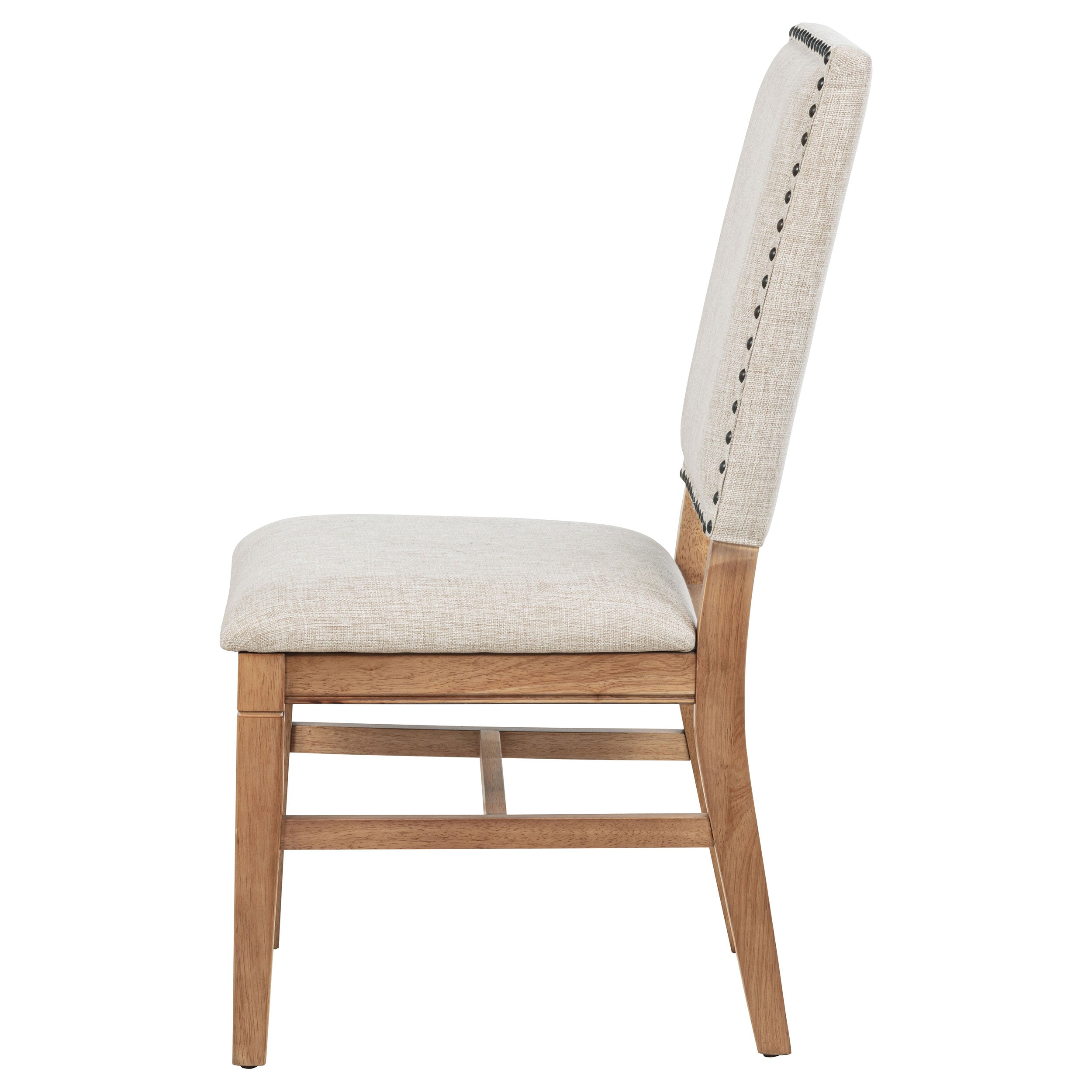 Middleton Upholstered Dining Side Chair Beige (Set of 2) — view 6