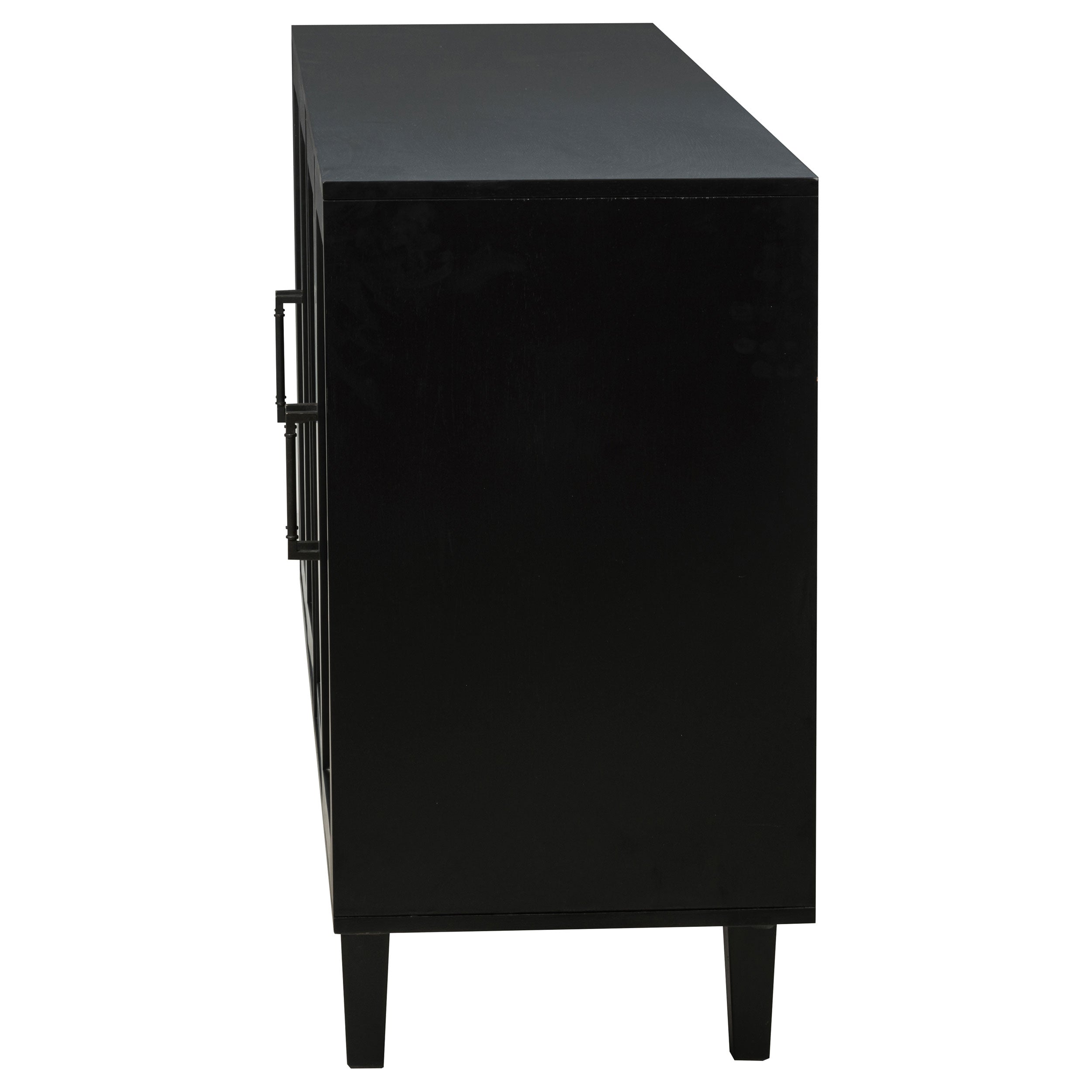 Middleton 4-door Sideboard Server with Dual Drawers Black — view 6