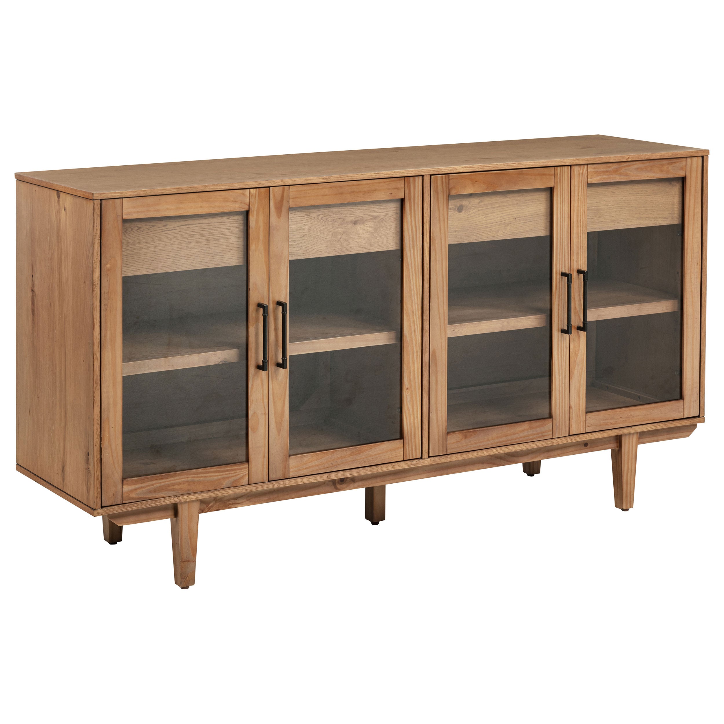Middleton 4-door Sideboard Server with Dual Drawers Natural — view 1