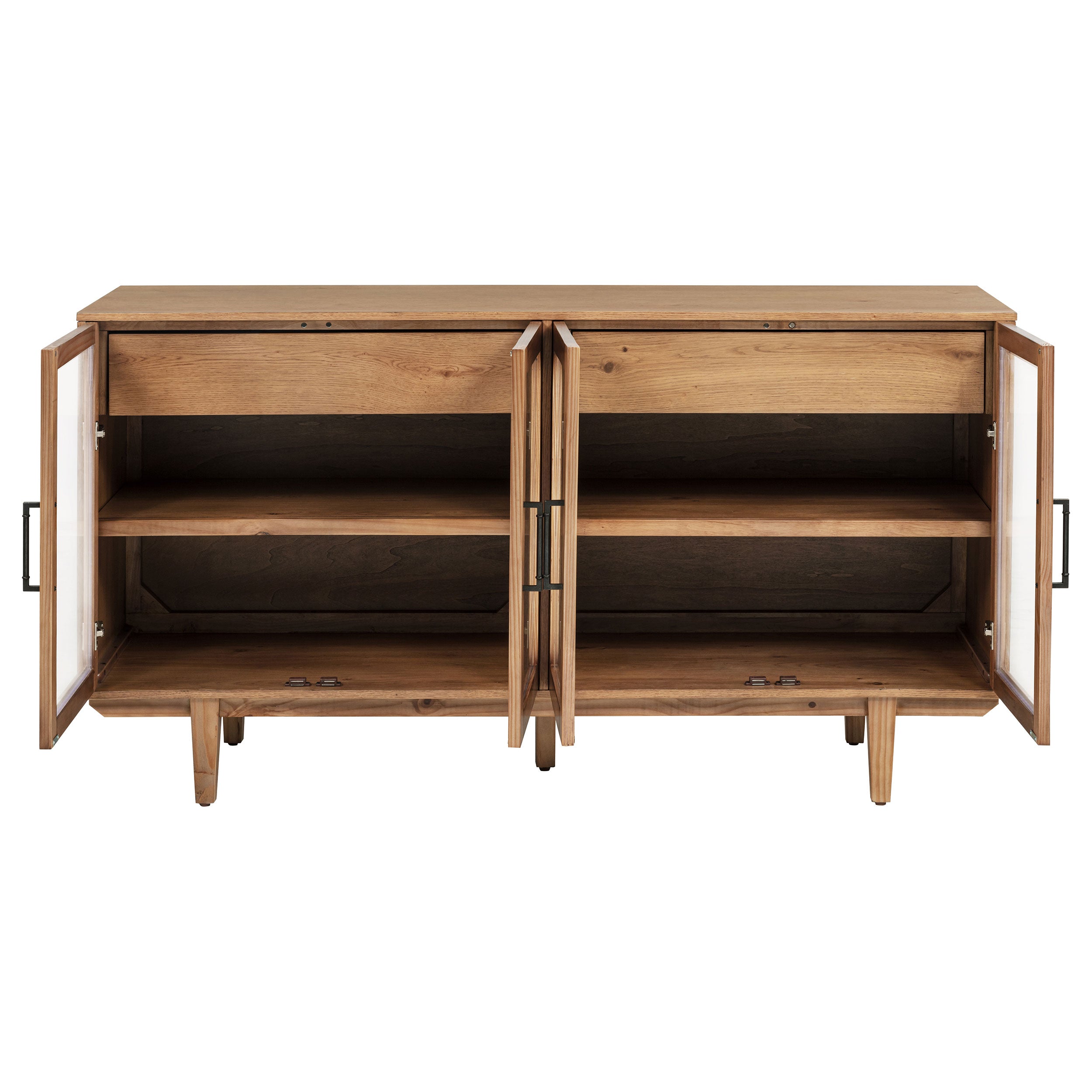 Middleton 4-door Sideboard Server with Dual Drawers Natural — view 4