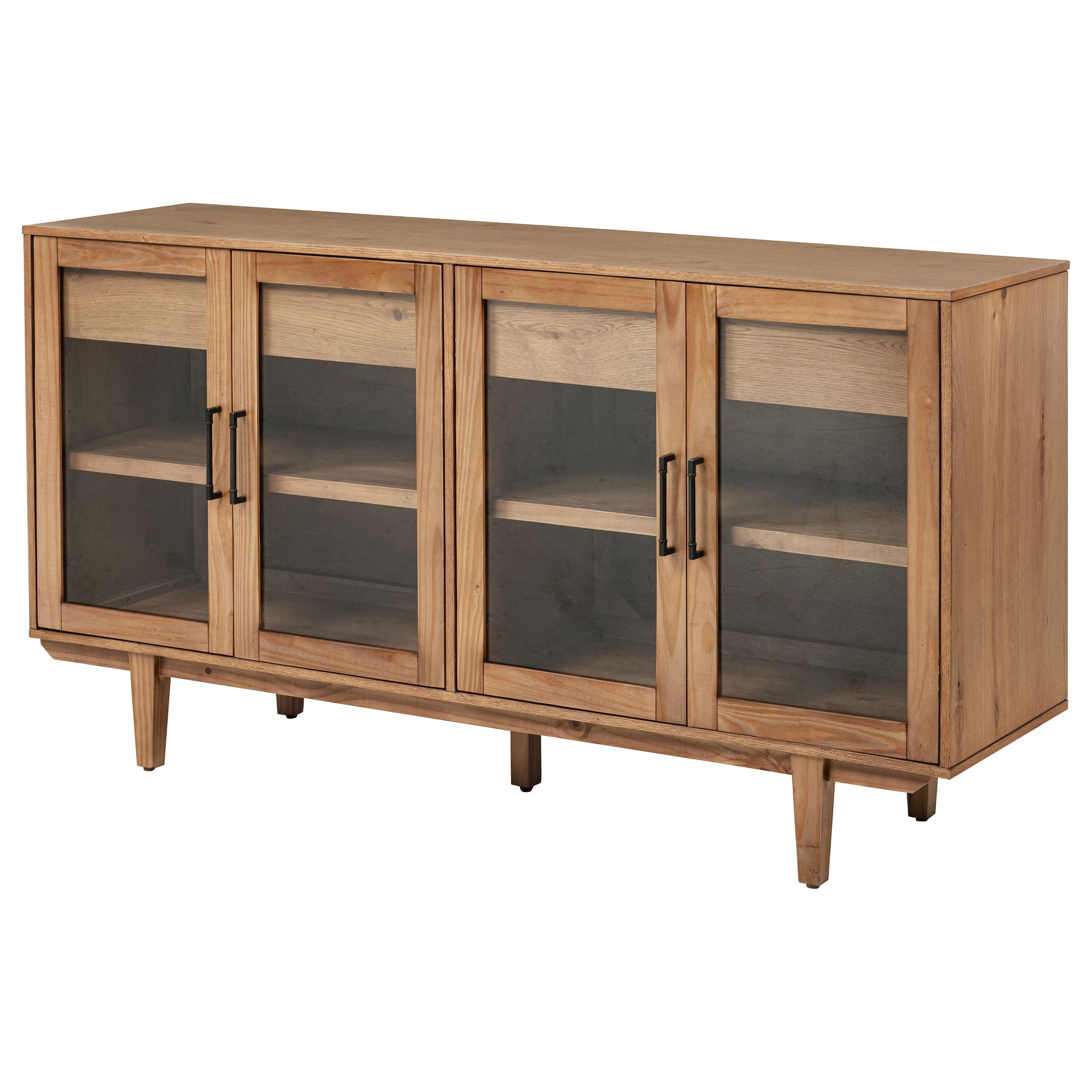 Middleton 4-door Sideboard Server with Dual Drawers Natural — view 5