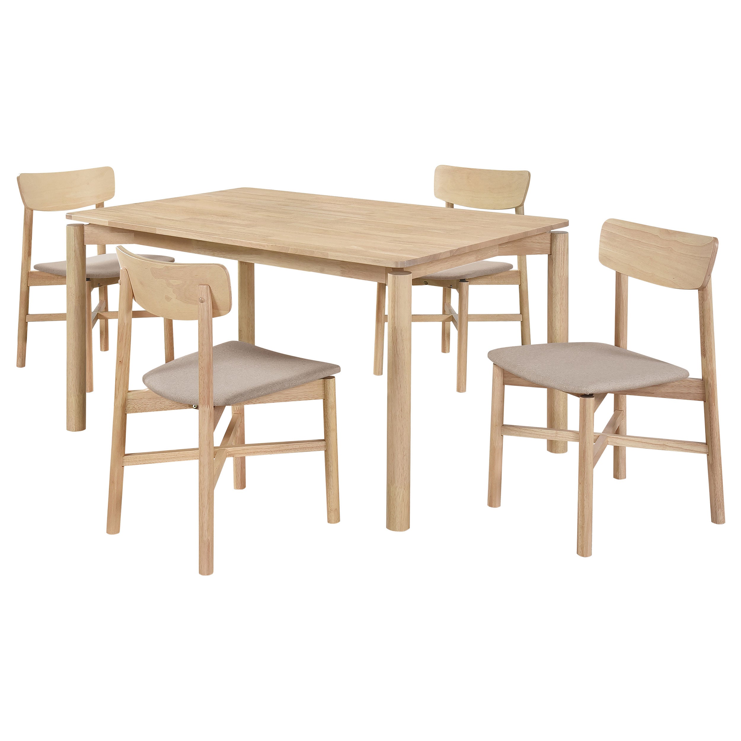 Parkridge 5-piece 59-inch Wood Dining Set White Washed — view 2