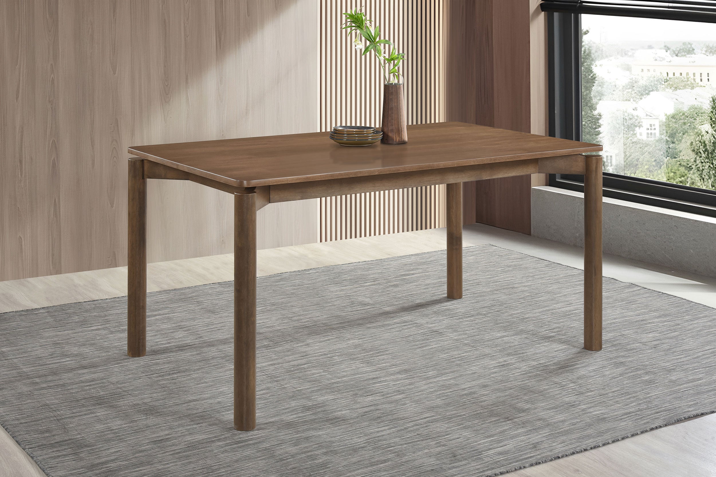 Parkridge 59-inch Rectangular Dining Table Natural Walnut — view 2