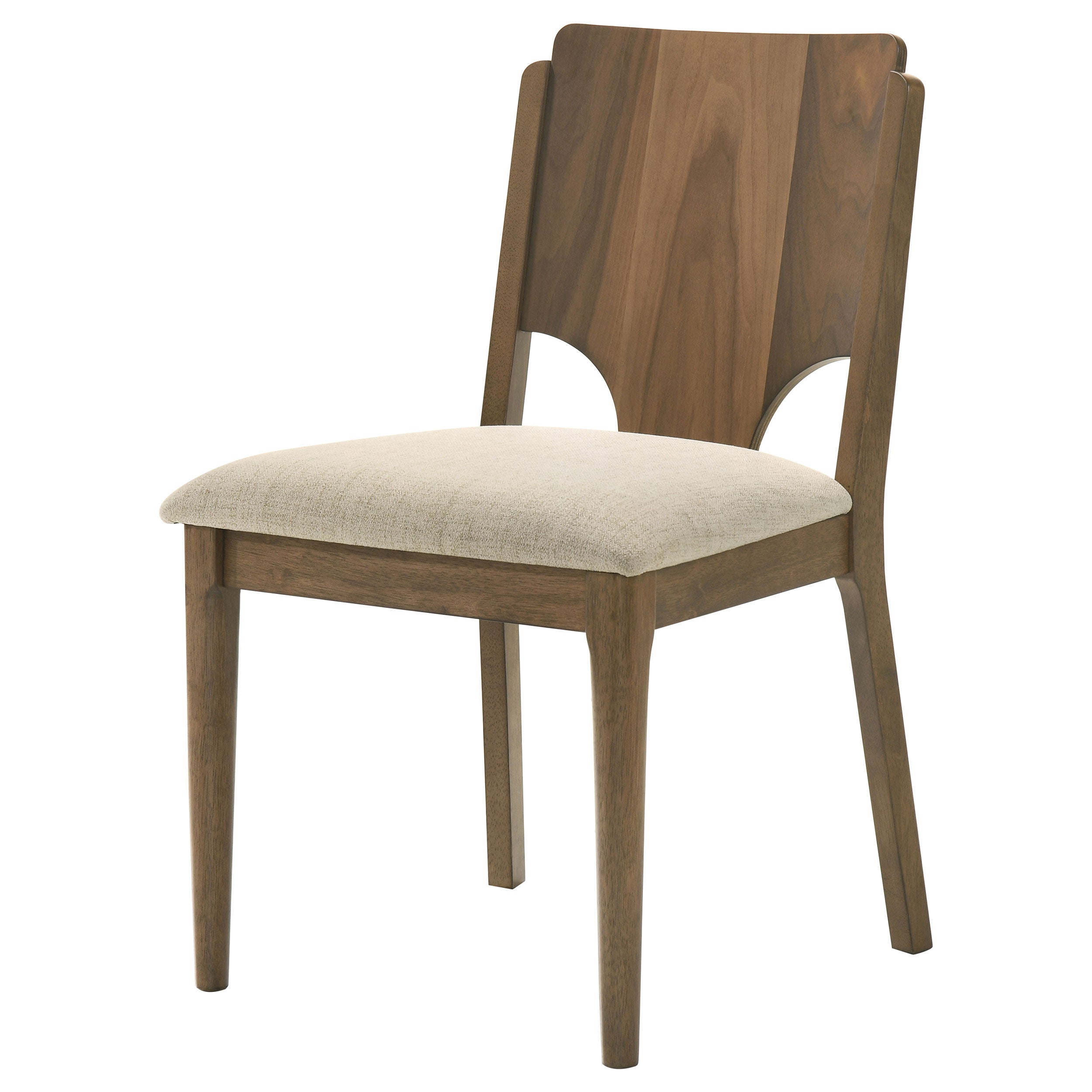 Crestmore Dining Chair Upholstered Seat Walnut (Set of 2) — view 5