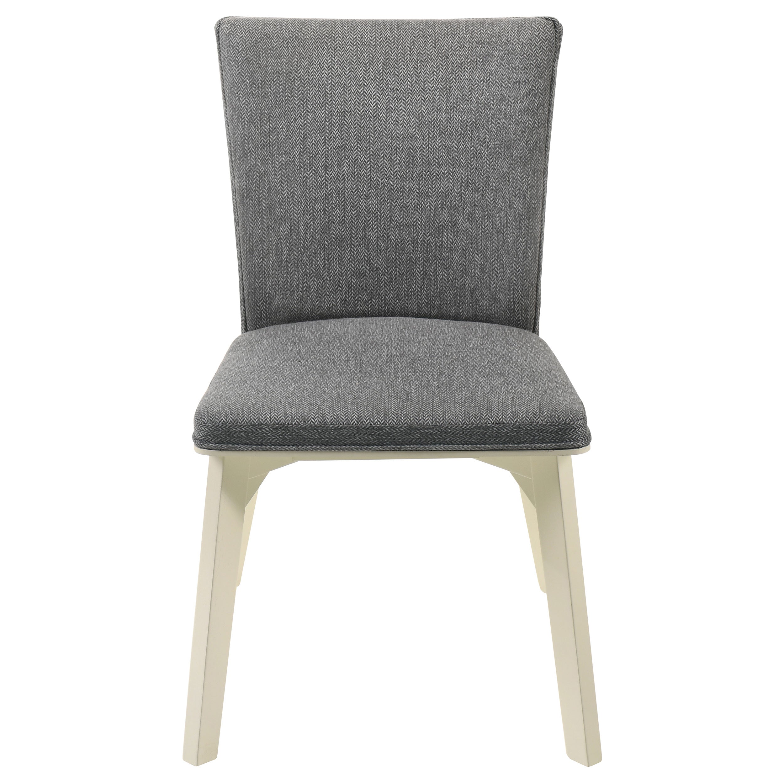 Biloxi Upholstered Dining Side Chair Grey (Set of 2) — view 4
