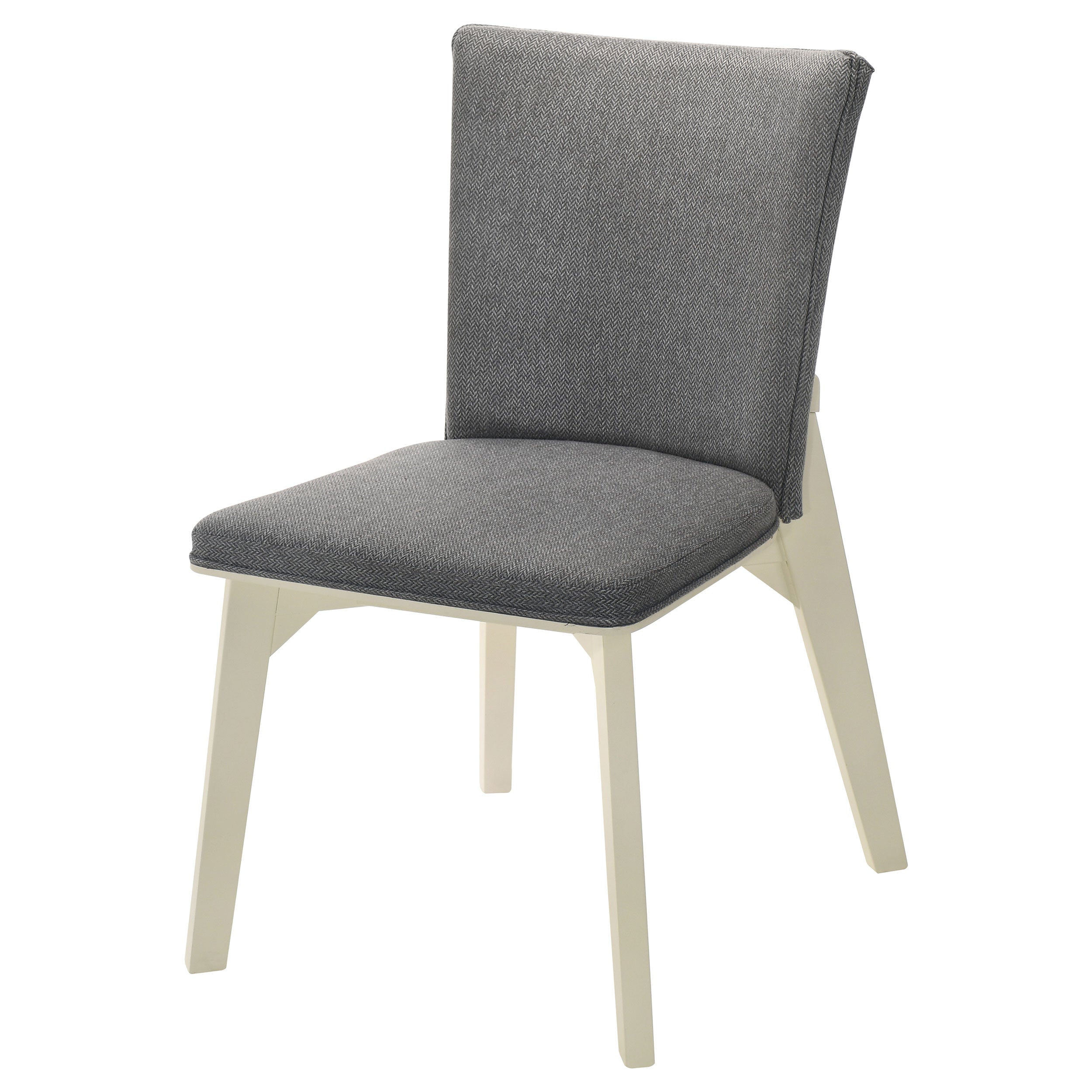 Biloxi Upholstered Dining Side Chair Grey (Set of 2) — view 5