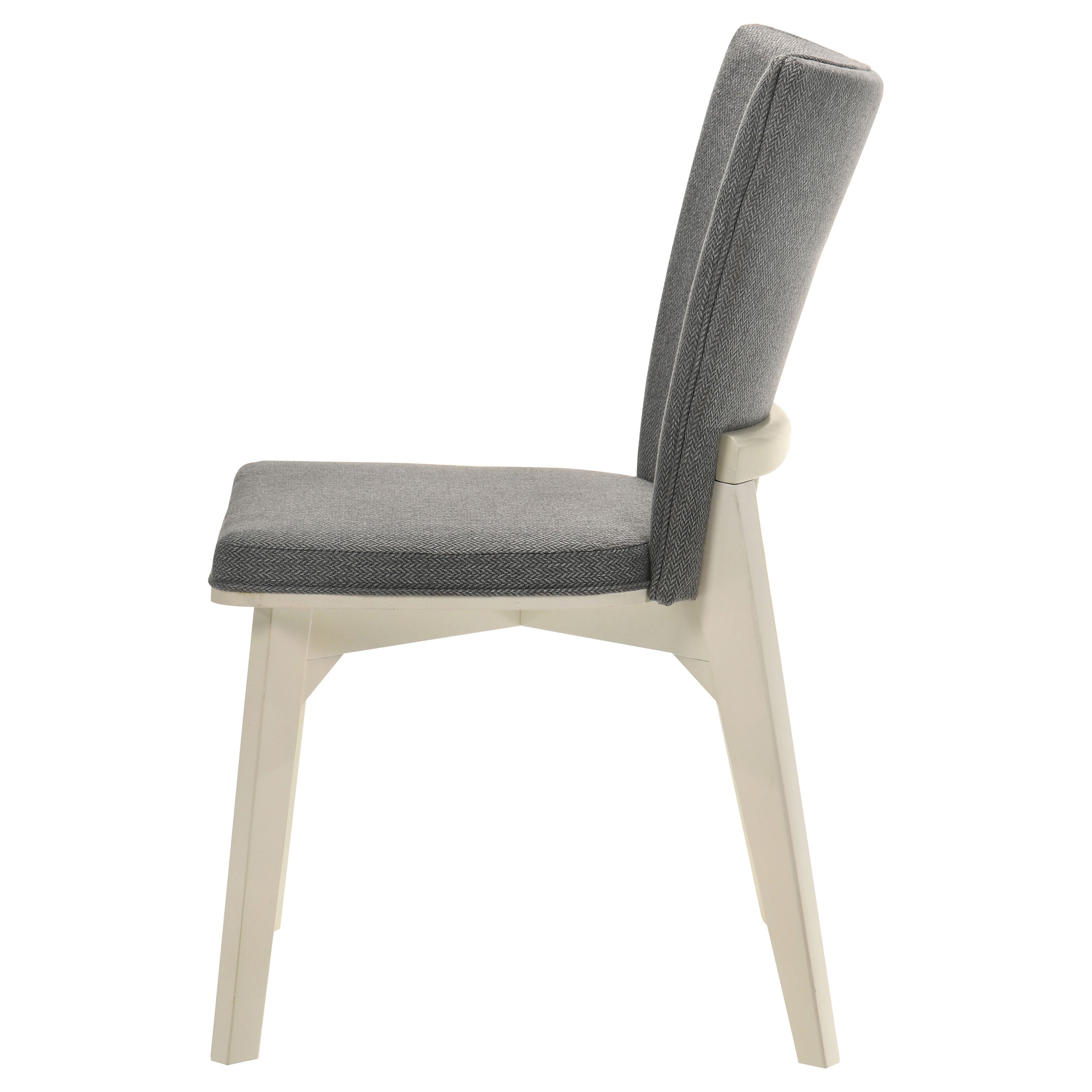 Biloxi Upholstered Dining Side Chair Grey (Set of 2) — view 6