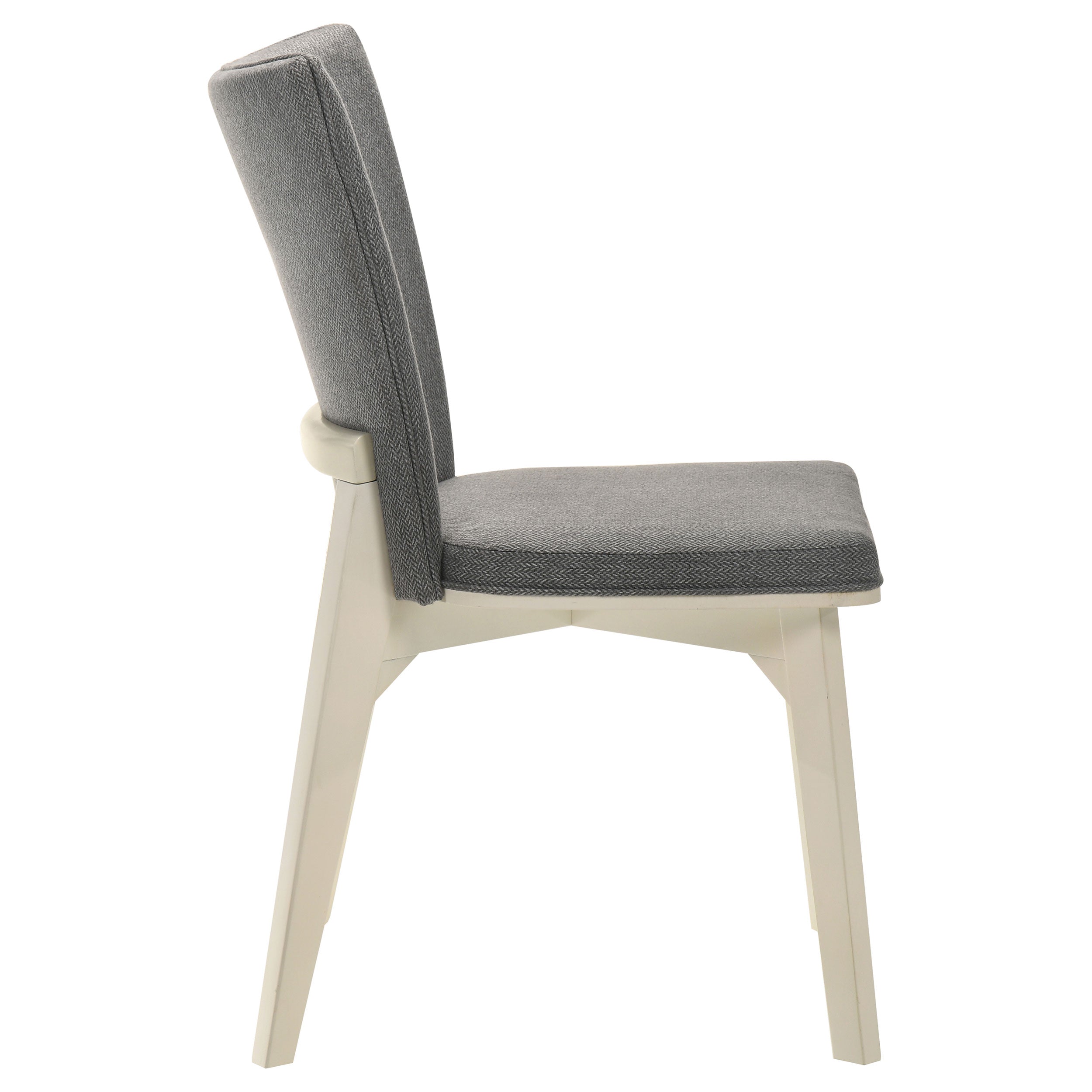Biloxi Upholstered Dining Side Chair Grey (Set of 2) — view 9