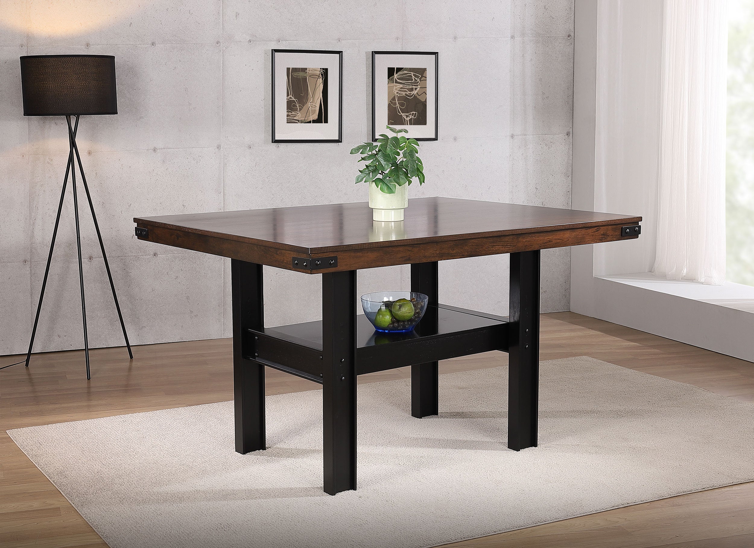 Patterson 60-inch Counter Height Dining Table Mango Oak — view 2