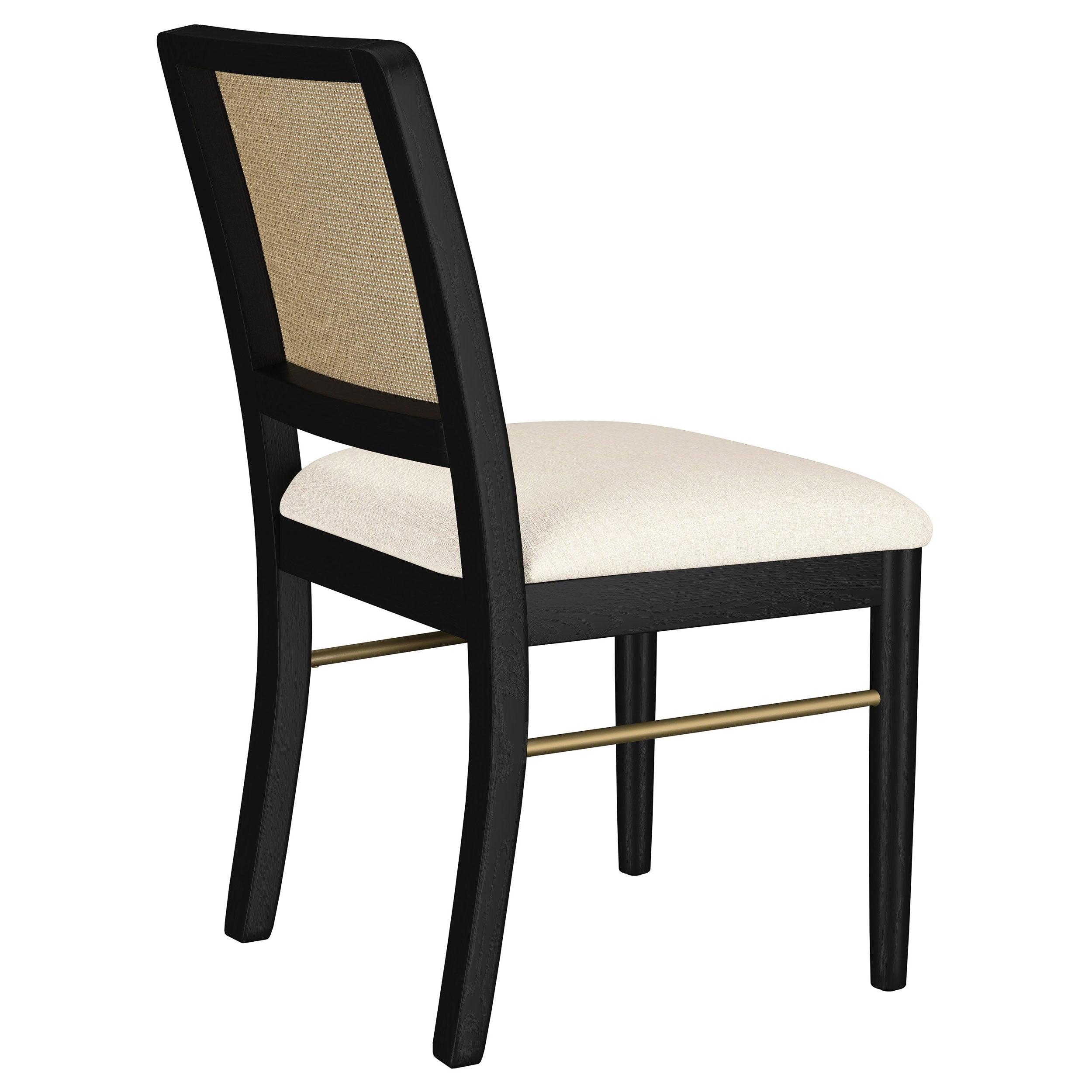 Arini Rattan Cane Dining Side Chair Black (Set of 2) — view 9