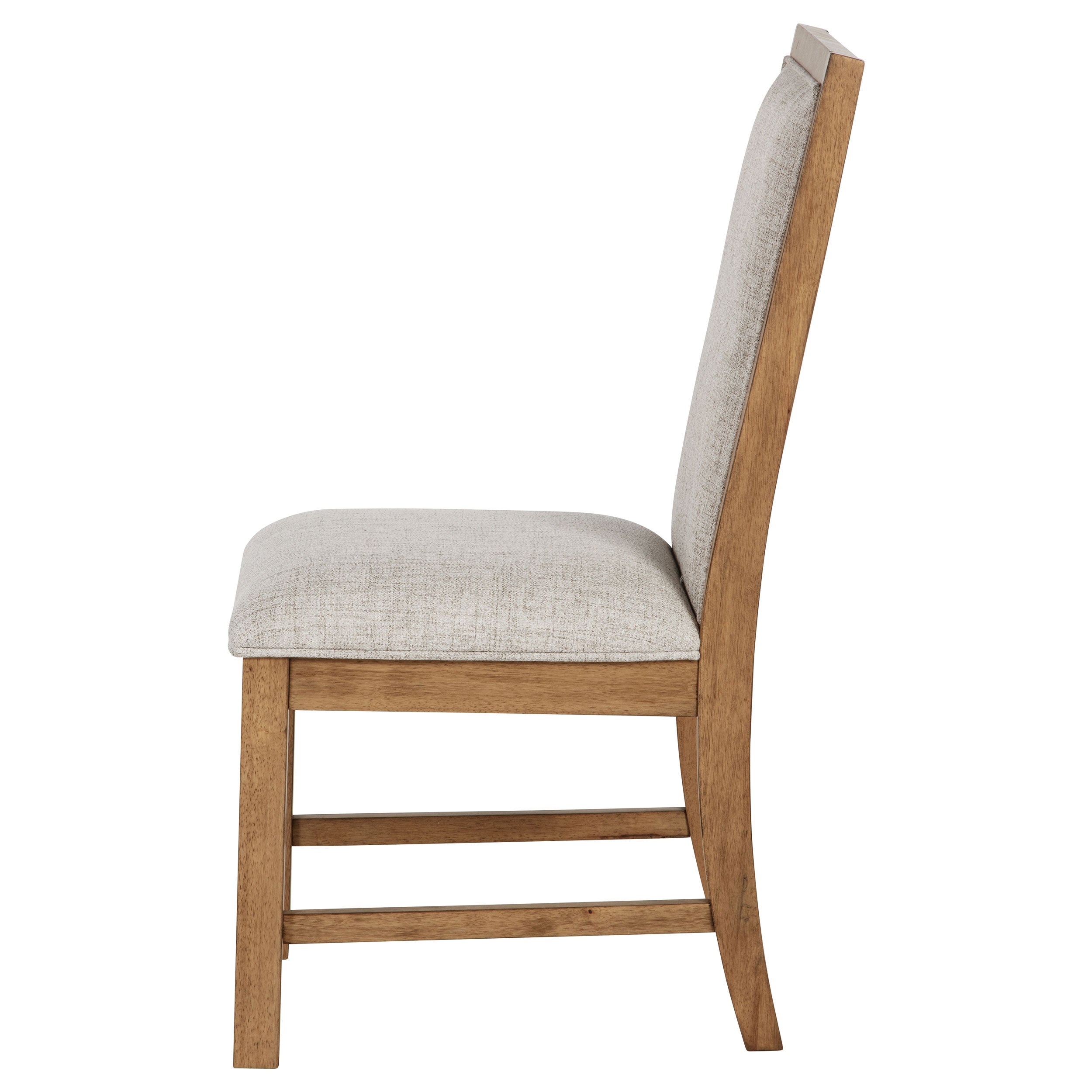 Bruner Upholstered Side Chair Natural Brown (Set of 2) — view 6
