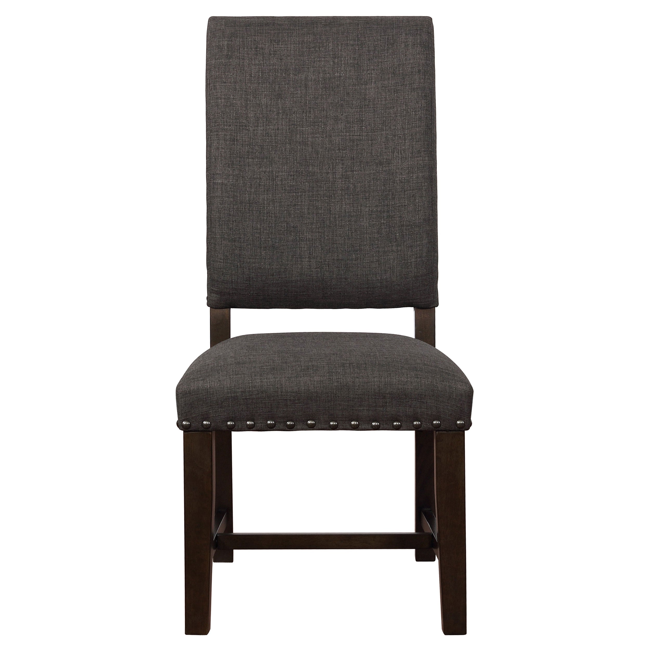 Twain Upholstered Dining Side Chair Warm Grey (Set of 2) — view 4