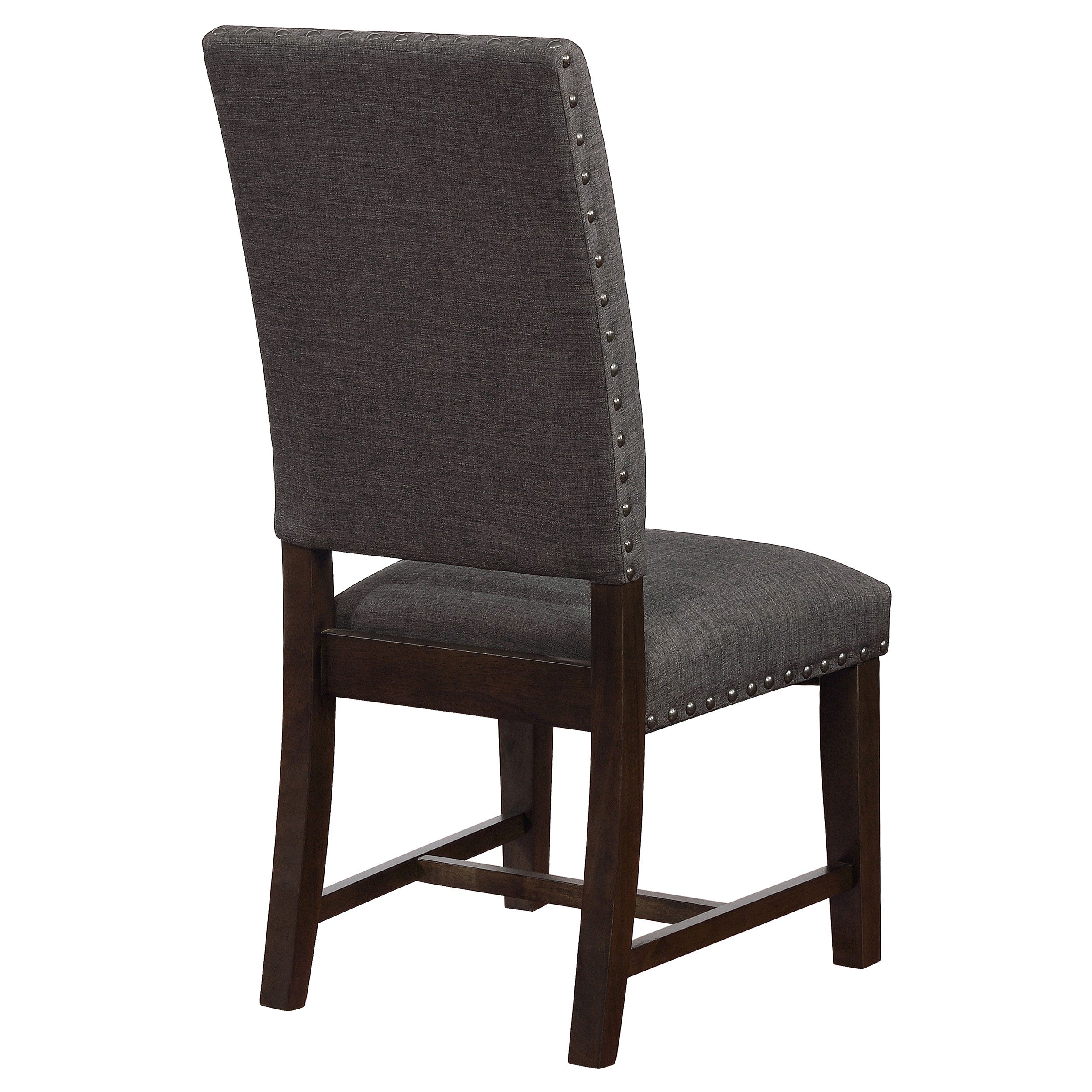 Twain Upholstered Dining Side Chair Warm Grey (Set of 2) — view 9