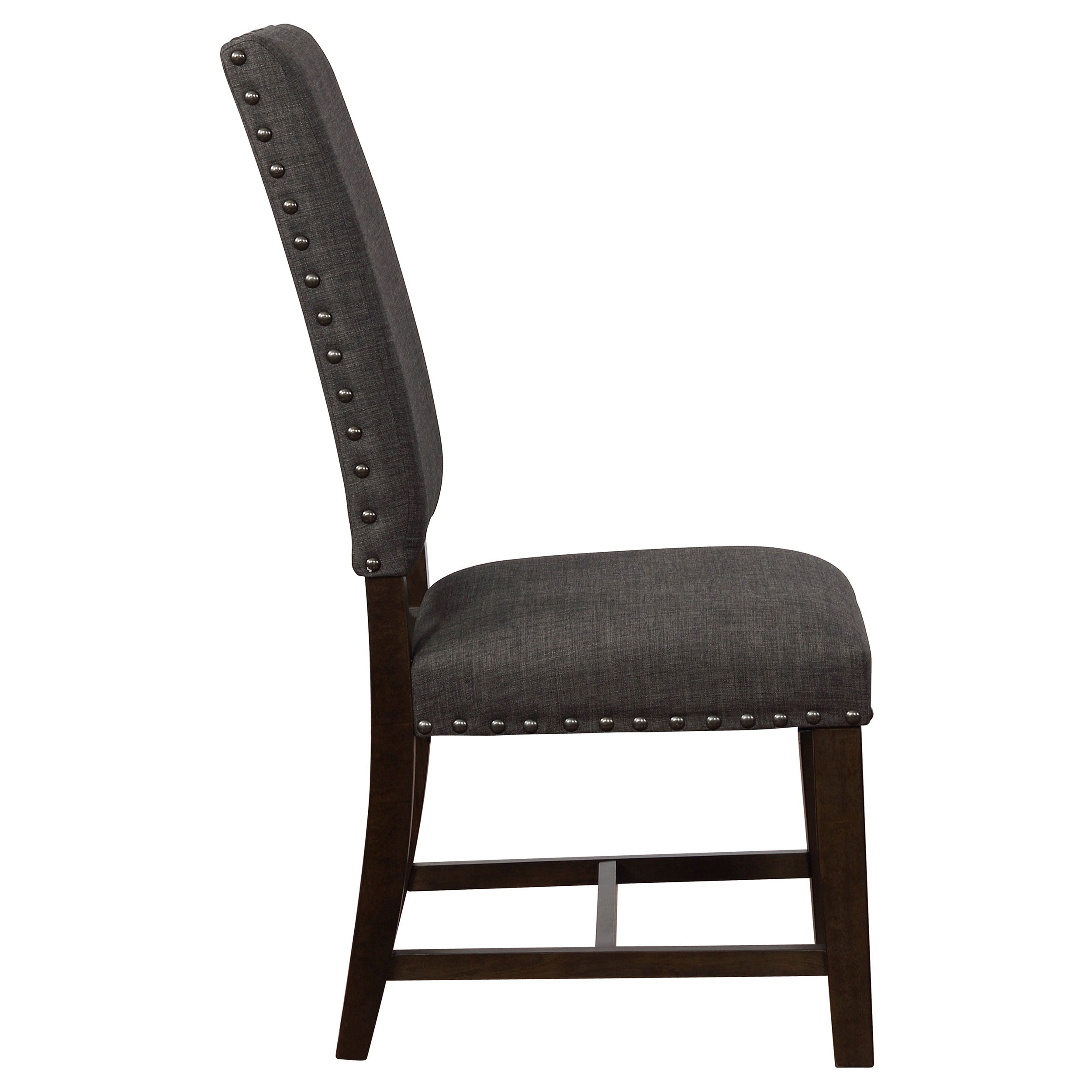 Twain Upholstered Dining Side Chair Warm Grey (Set of 2) — view 10