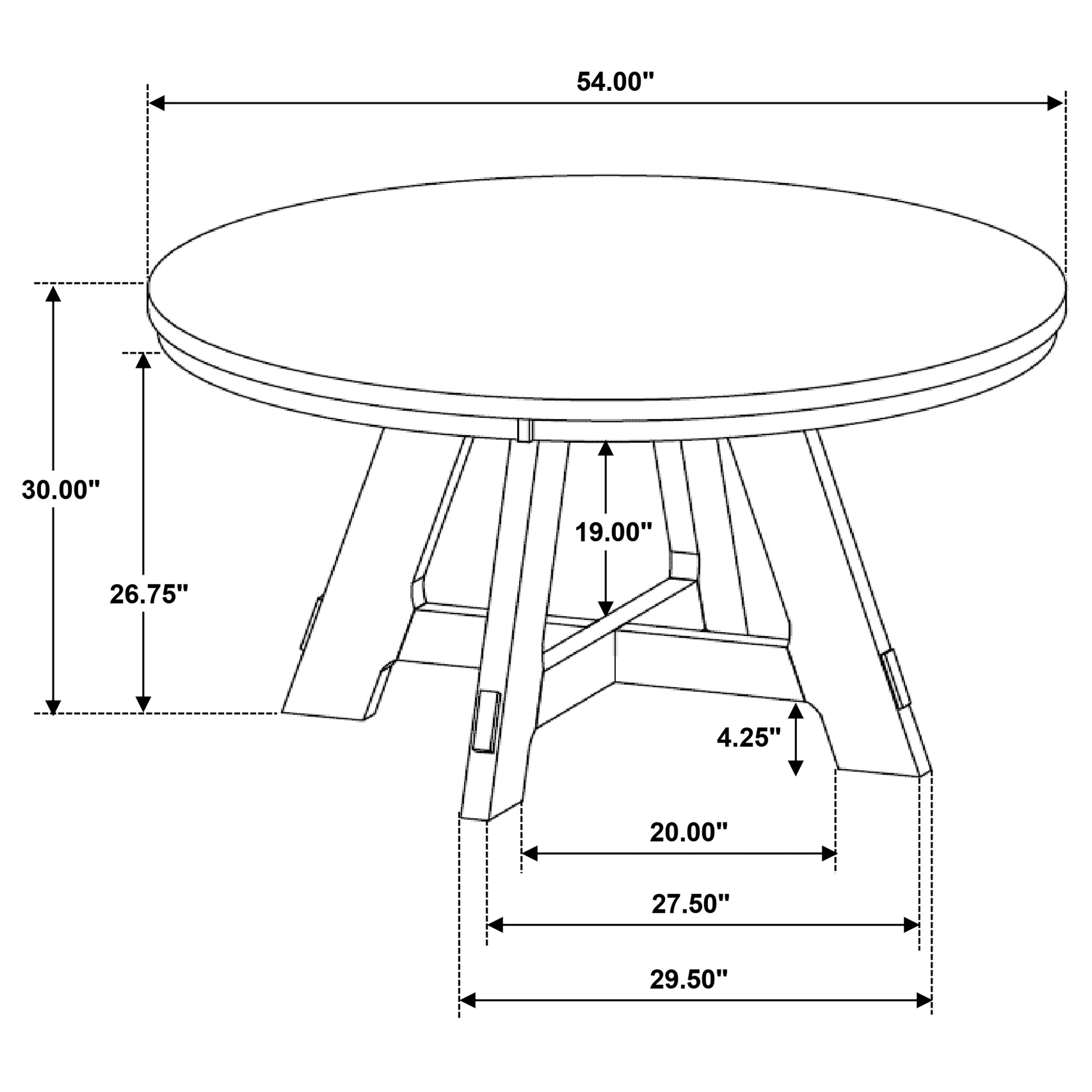 Danvers 5-piece Dining Table Set Brown Oak and Latte — view 13