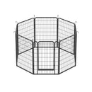 Heavy Duty Metal Playpen With Door, Dog Fence Pet Exercise Pen