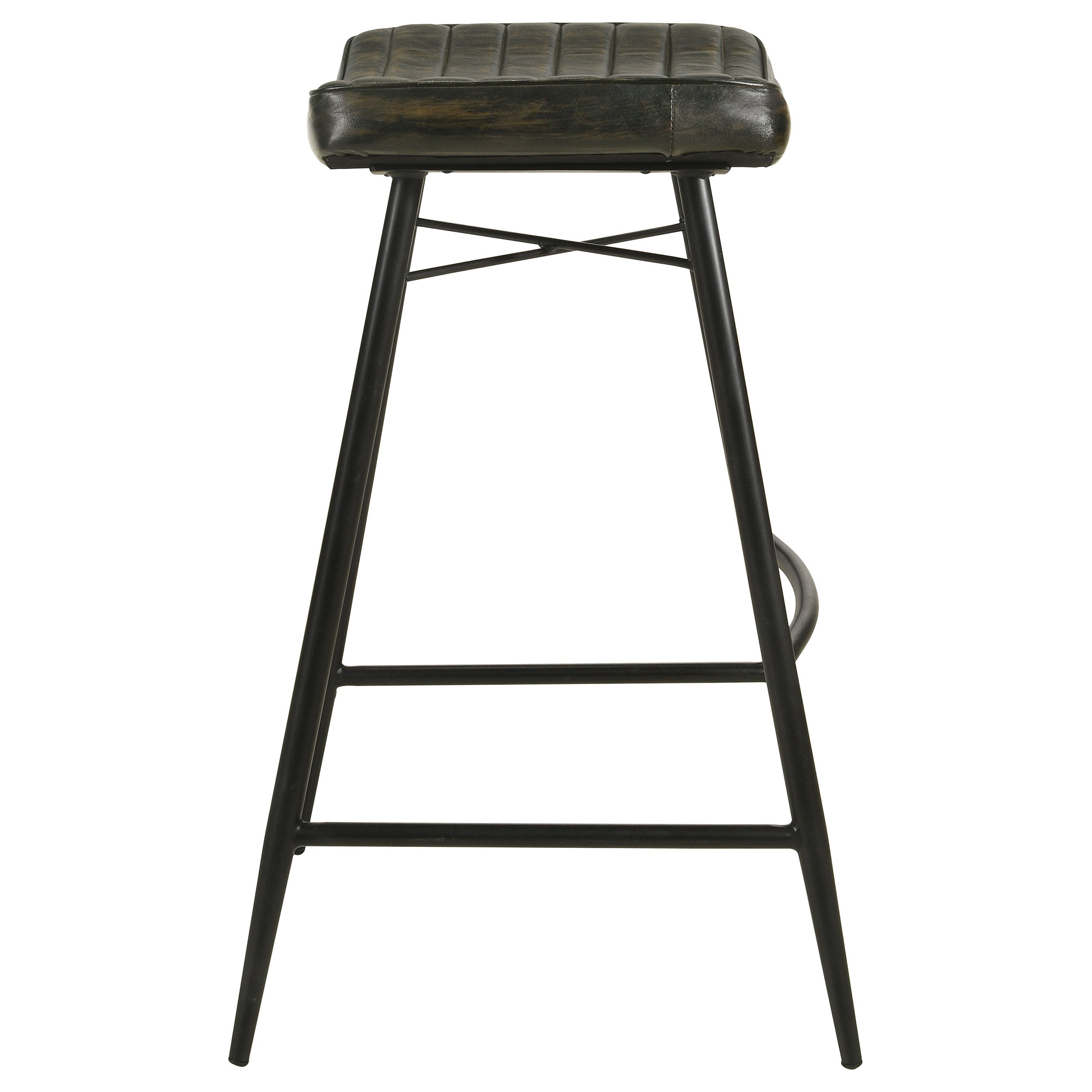 Bayu Leather Upholstered Bar Stool Espresso (Set of 2) — view 5
