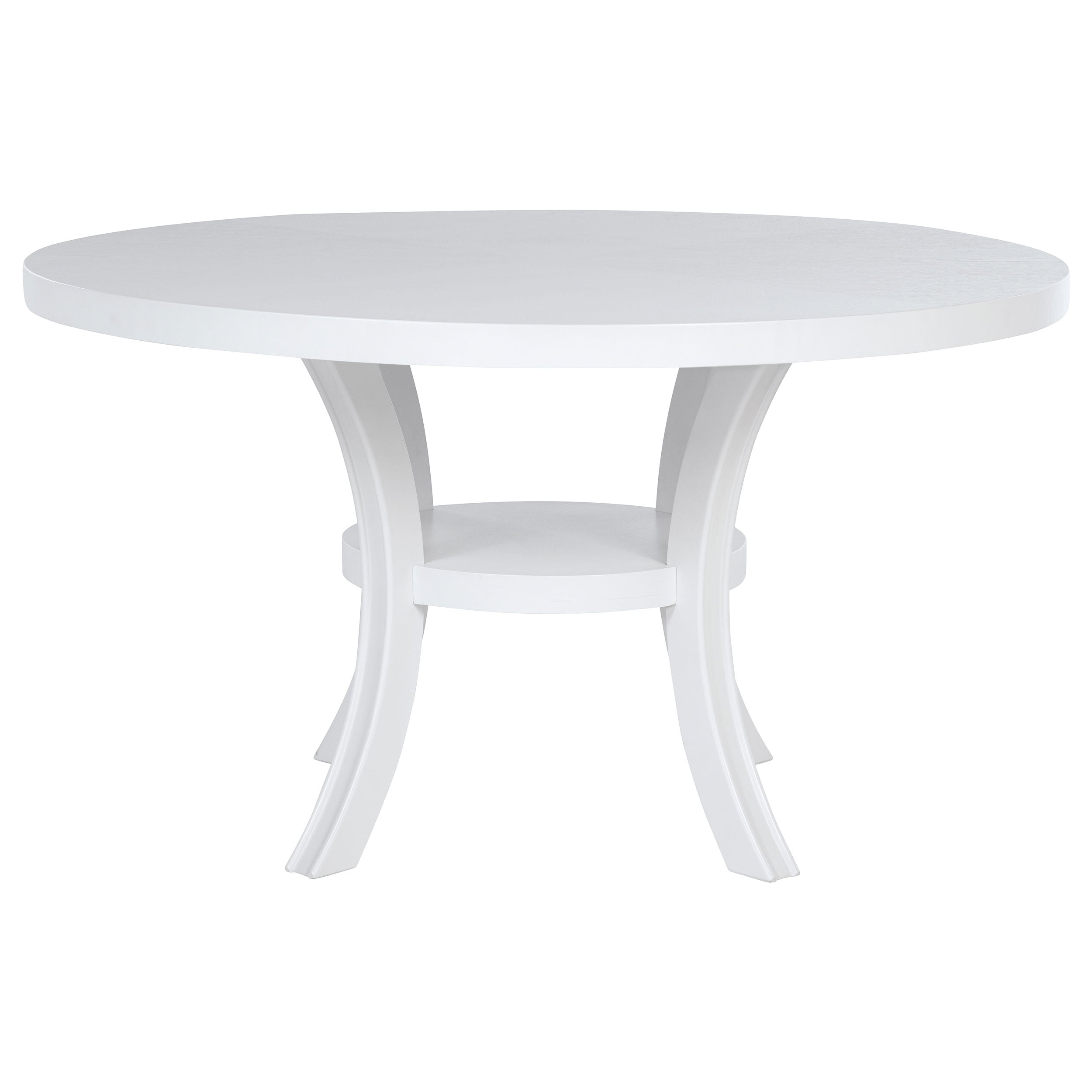 Judd 7-piece 54-inch Round Wood Dining Table Set Pearl White — view 4