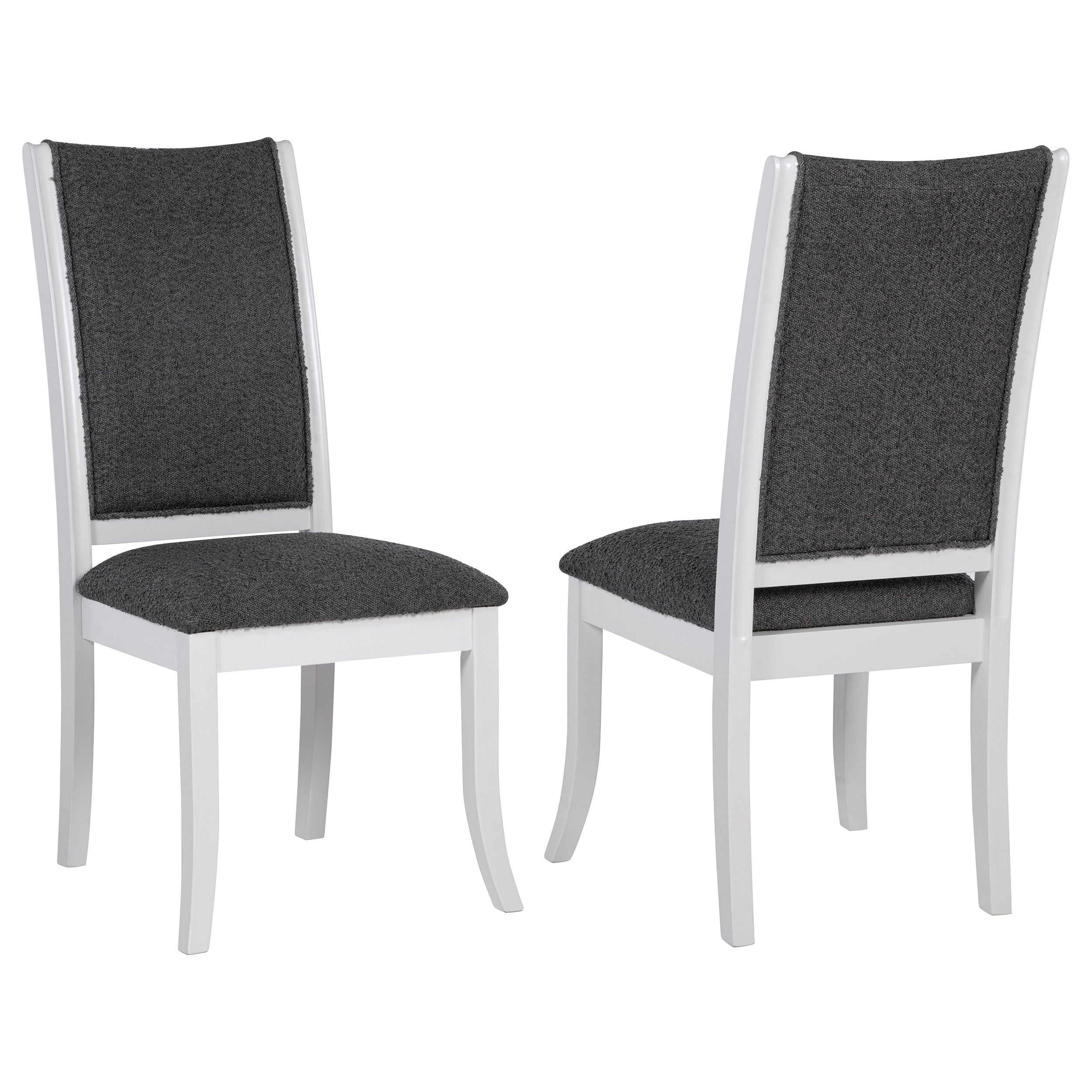 Judd Upholstered Dining Side Chair Pearl White (Set of 2) — view 1