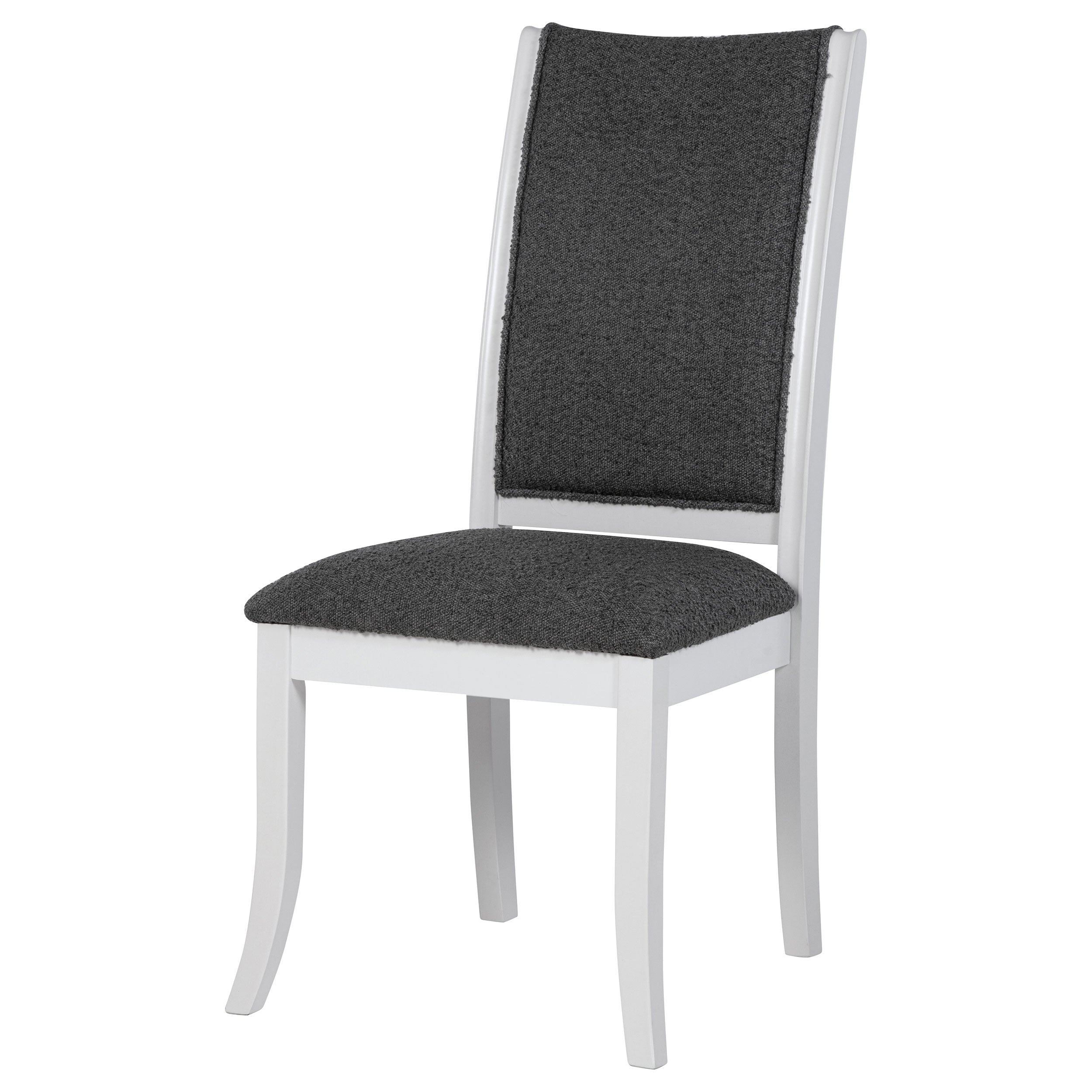 Judd Upholstered Dining Side Chair Pearl White (Set of 2) — view 5