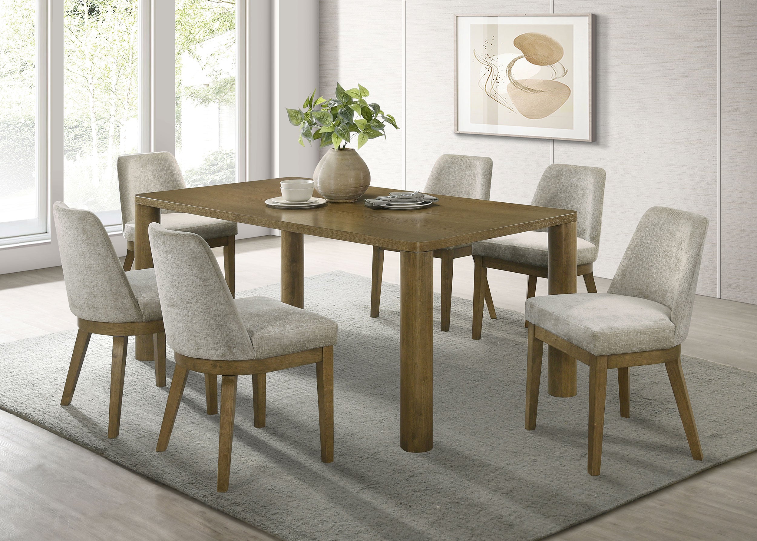 Castlewood Upholstered Side Chair Light Tan (Set of 2) — view 14